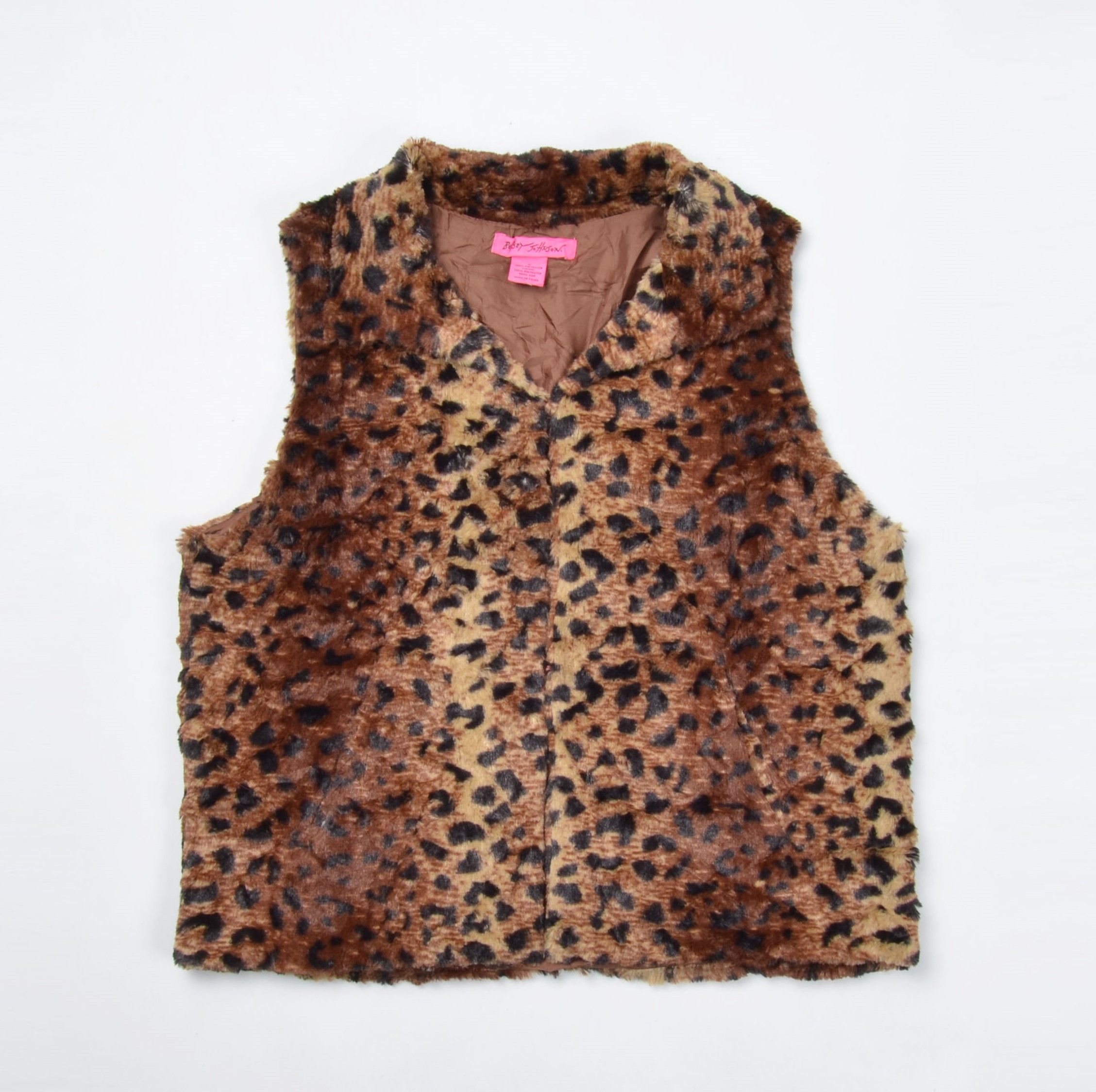 Betsey Johnson Betsey Johnson Y2K Glam Leopard Faux Fur Vest Size M / US 6-8 / IT 42-44 - 4 Thumbnail