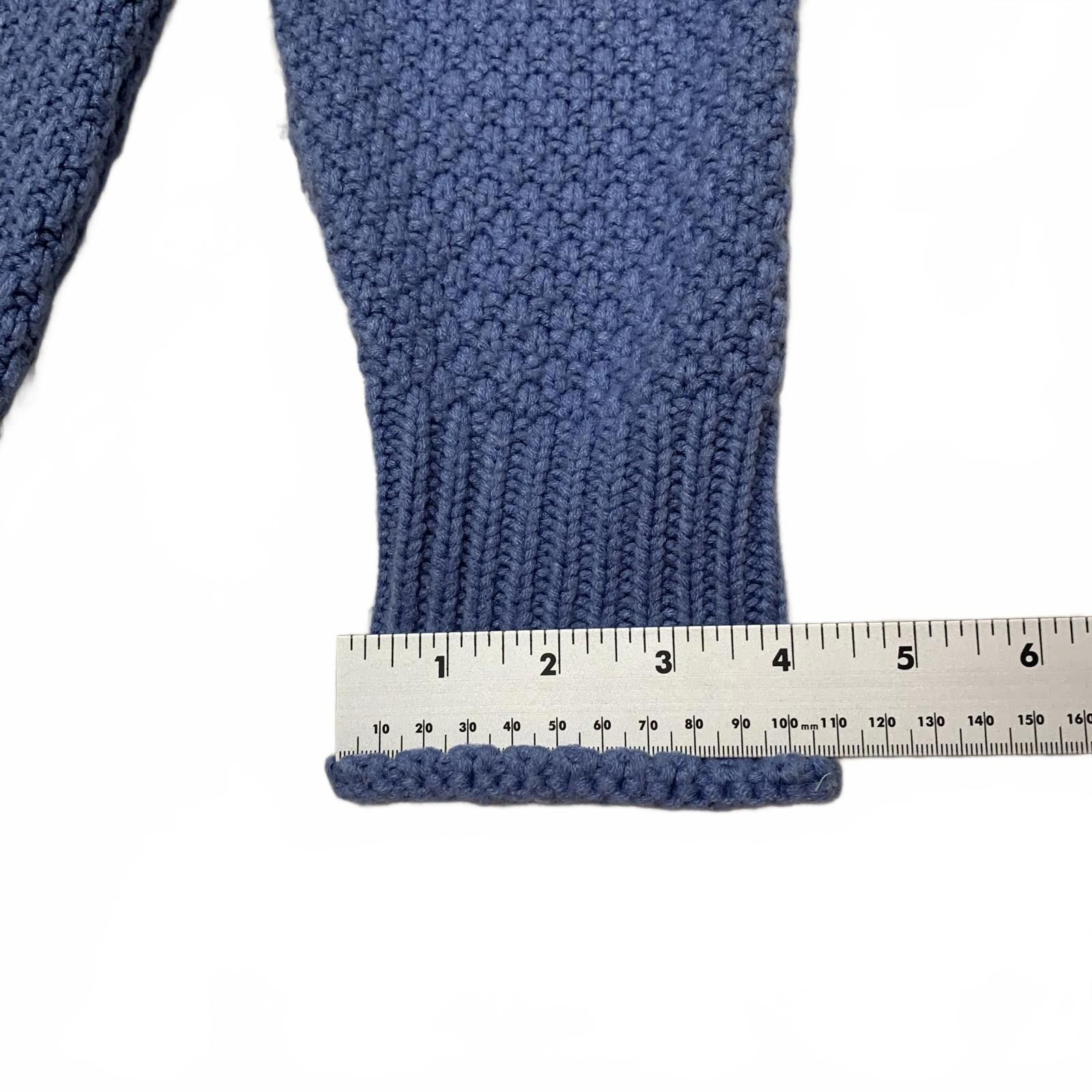Unknown London Fashion Women's Unisex M Blue Textured Crew Neck Sweater Size US M / EU 48-50 / 2 - 8 Thumbnail