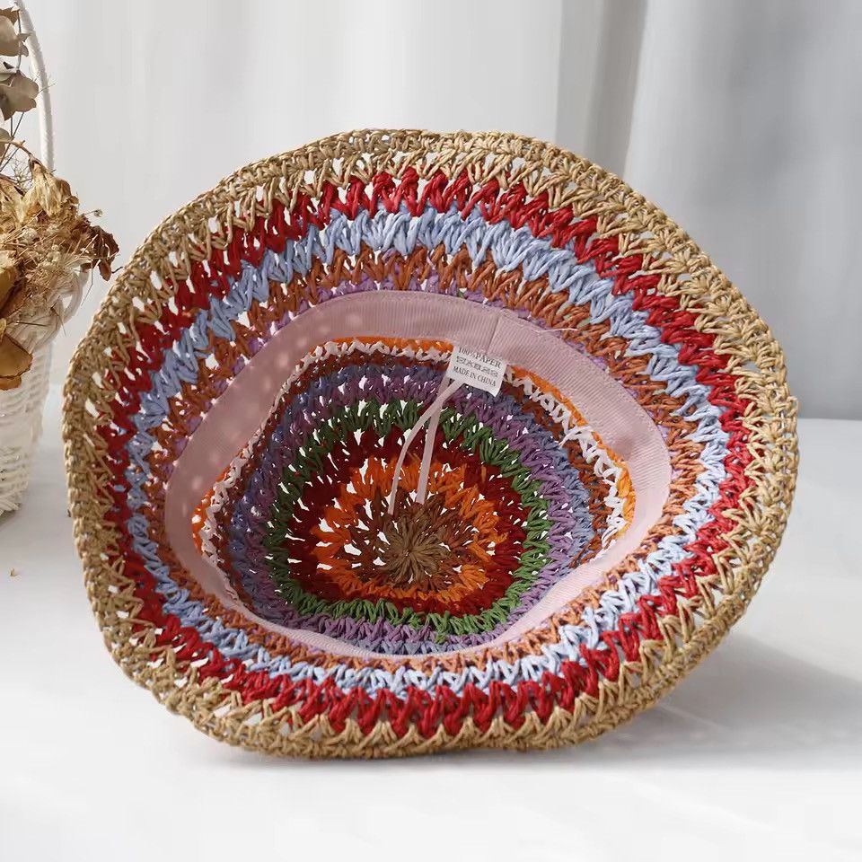 Other Straw Crochet Bucket Hat Size ONE SIZE - 3 Thumbnail