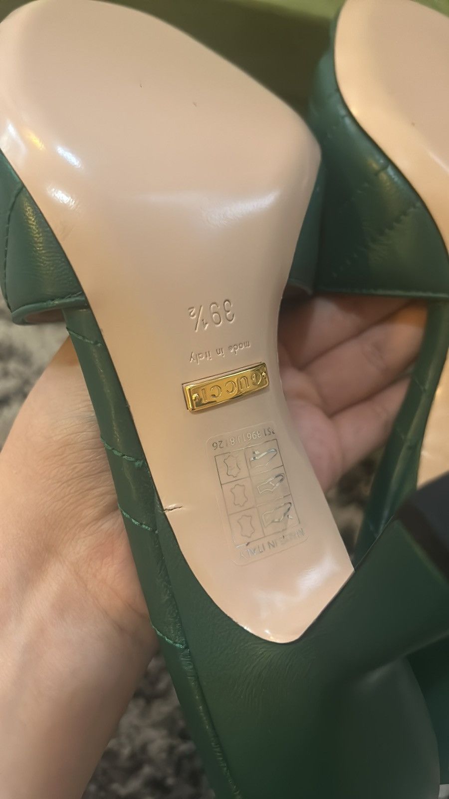 Gucci Gucci Double G Marmont Slide Sandal Mules Emerald size 39.5 Size US 9.5 / IT 39.5 - 5 Thumbnail