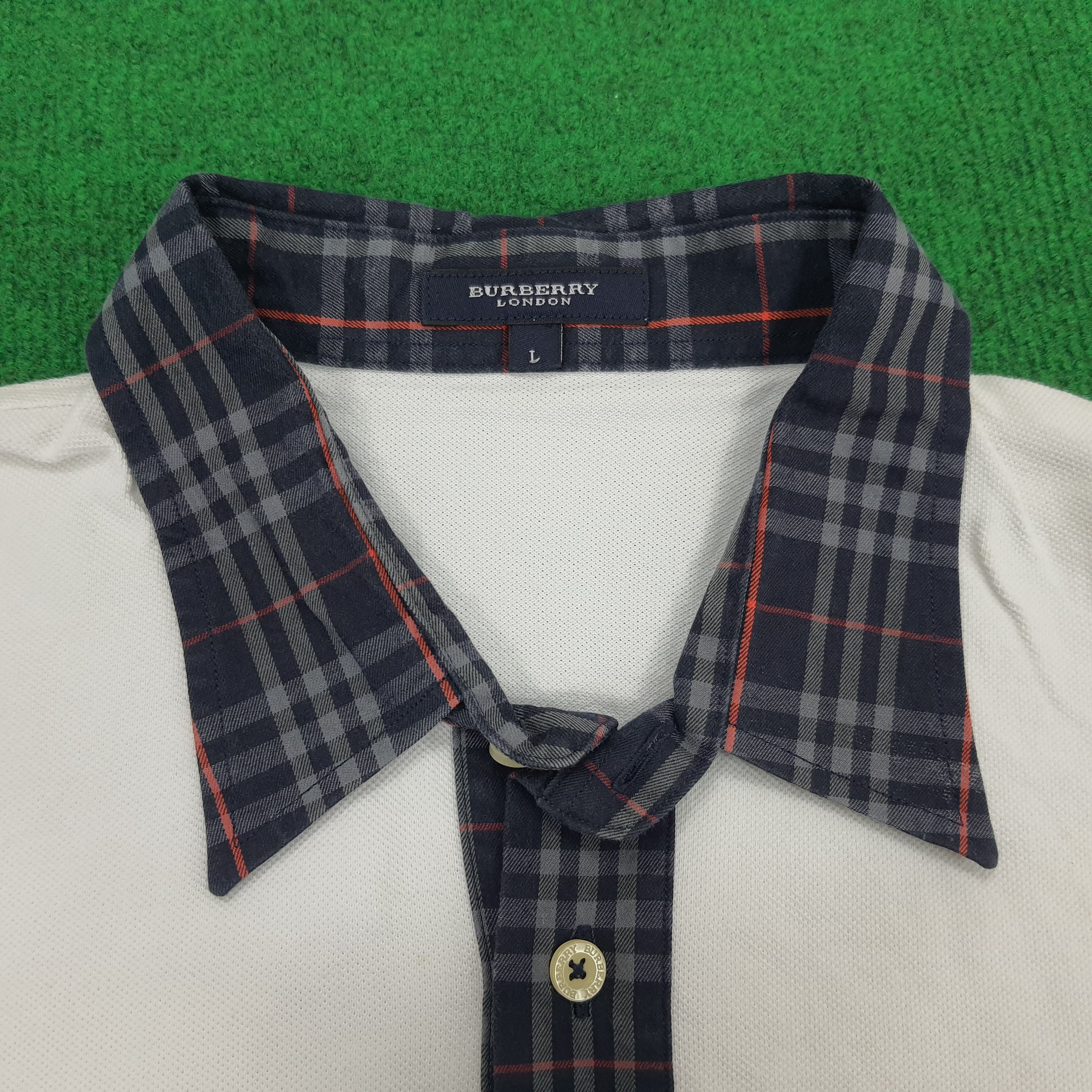 Burberry × Vintage Vintage Burberry London Nova Check Polo Shirt Size US M / EU 48-50 / 2 - 4 Thumbnail