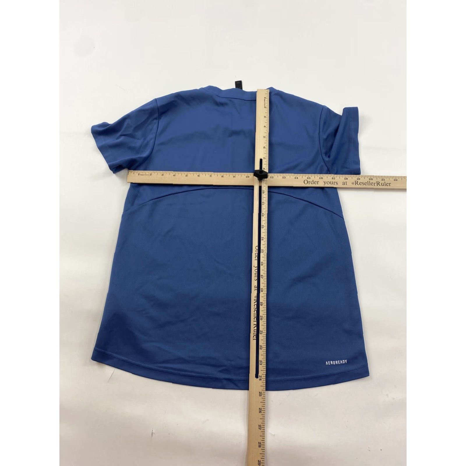 Adidas Adidas Athletic Shirt Women M Blue T-Shirt Short Sleeve Breathable Activewear Running Gym Training Cross Training Regular Womens Size M / US 6-8 / IT 42-44 - 3 Thumbnail