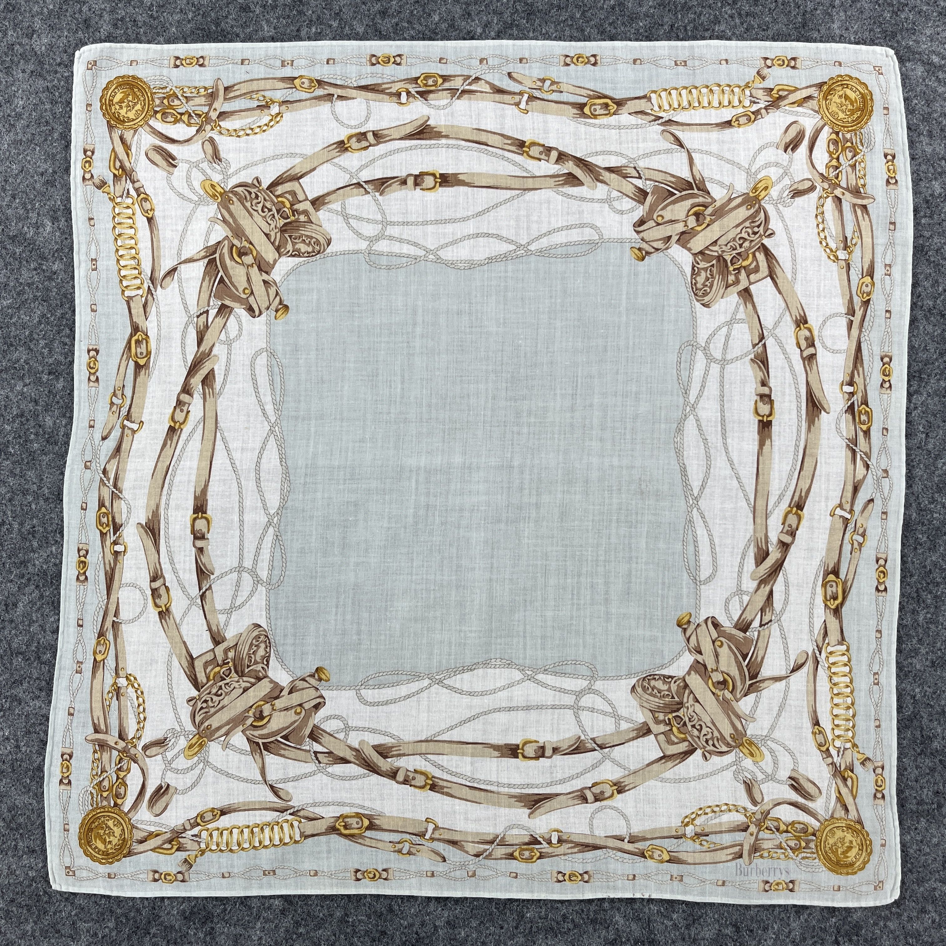 Burberry × Vintage Burberry Handkerchief / Bandana / Neckerchief B384 Size ONE SIZE - 1 Thumbnail