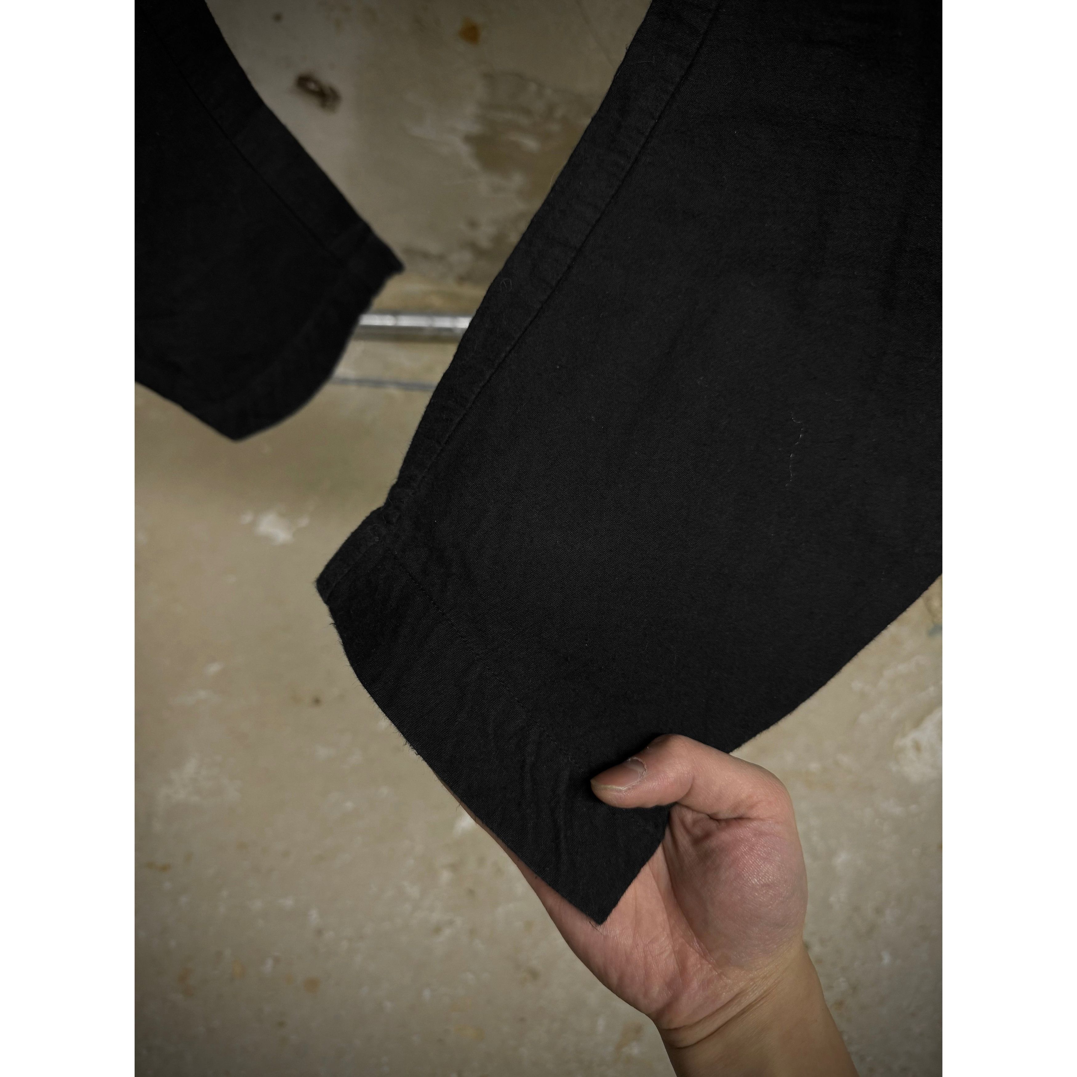 Masnada MASNADA Washed Black Asymmetric Fly Overlock J-cut Pants Size US 33 - 6 Thumbnail