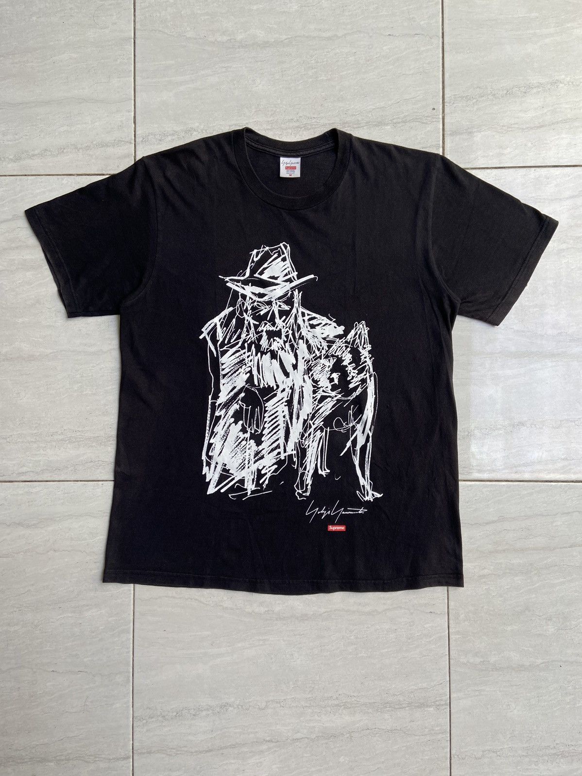 Supreme YOHJI YAMAMOTO x SUPREME Black T-Shirt | Grailed