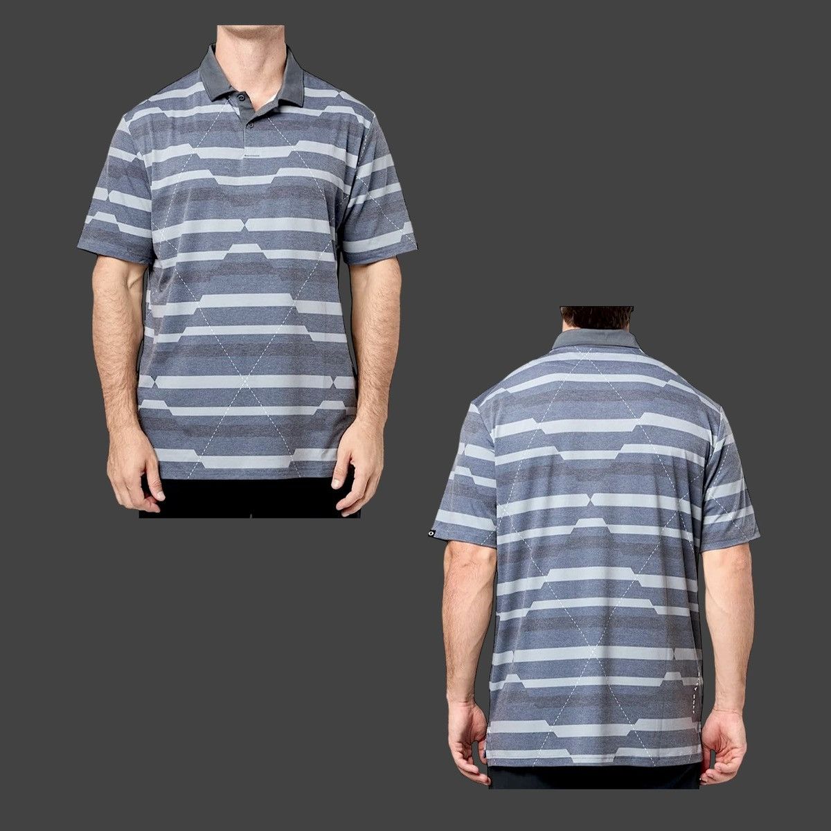 Oakley Oakley Golf Men’s Fractured Argyle Short Sleeve Shirt Sz M Size US M / EU 48-50 / 2 - 2 Thumbnail