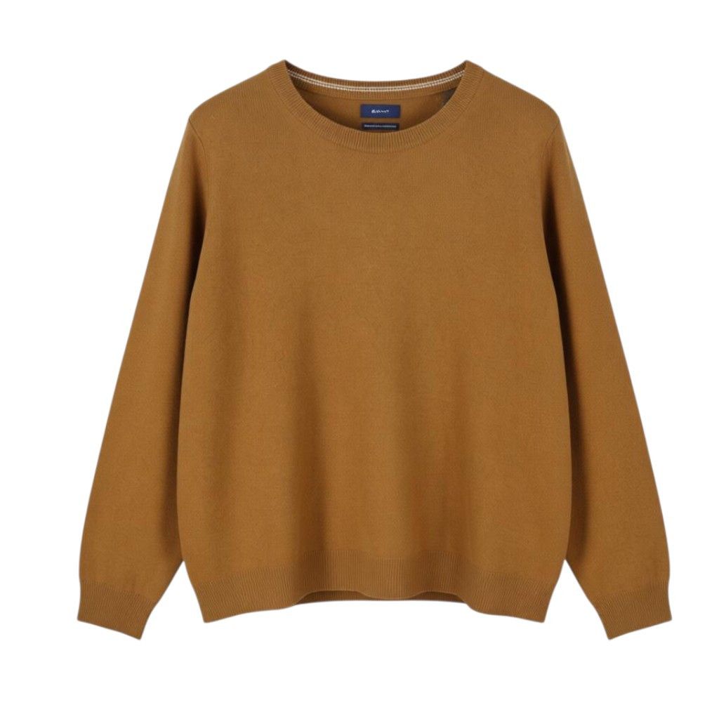 Gant SUPER FINE LAMBSWOOL XL Roasted Walnut Knit 88078 Size XL / US 12-14 / IT 48-50 - 1 Thumbnail