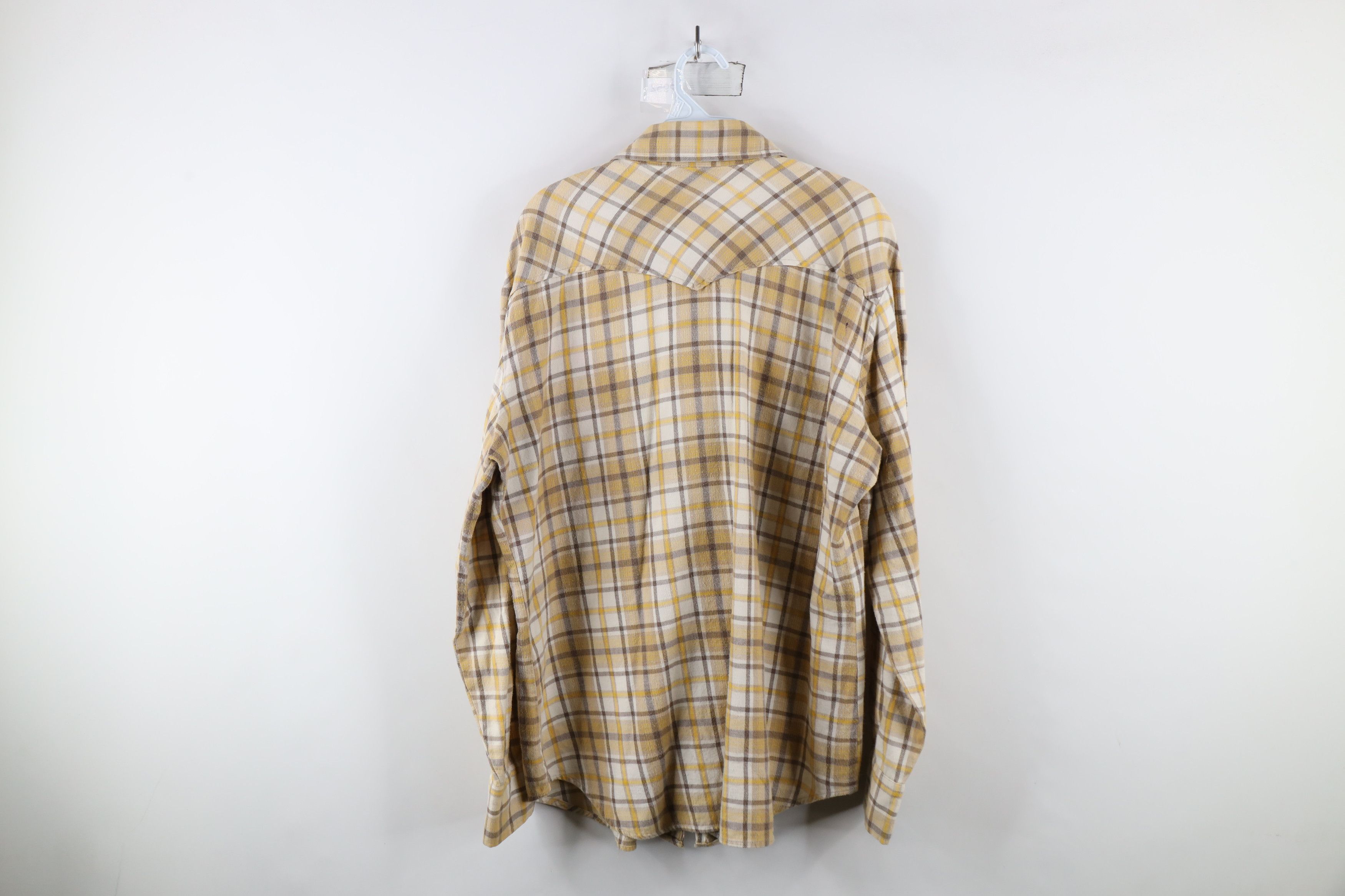 Vintage Vintage 70s Streetwear Rodeo Flannel Snap Button Shirt Plaid Size US XL / EU 56 / 4 - 9 Thumbnail