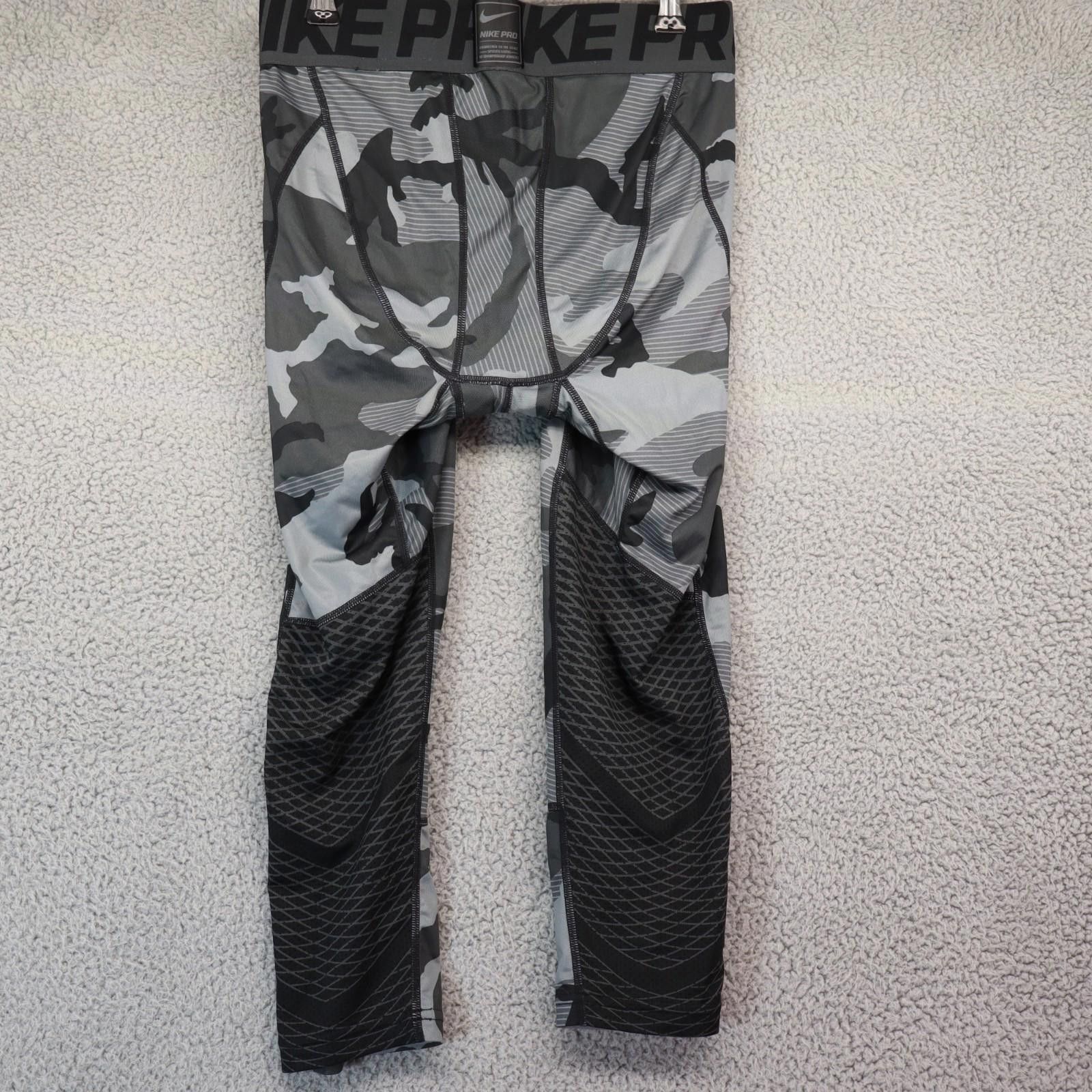 Nike Nike Pro Tights Womens Medium Dri Fit Compression Gym Camo Size 32" / US 10 / IT 46 - 5 Thumbnail