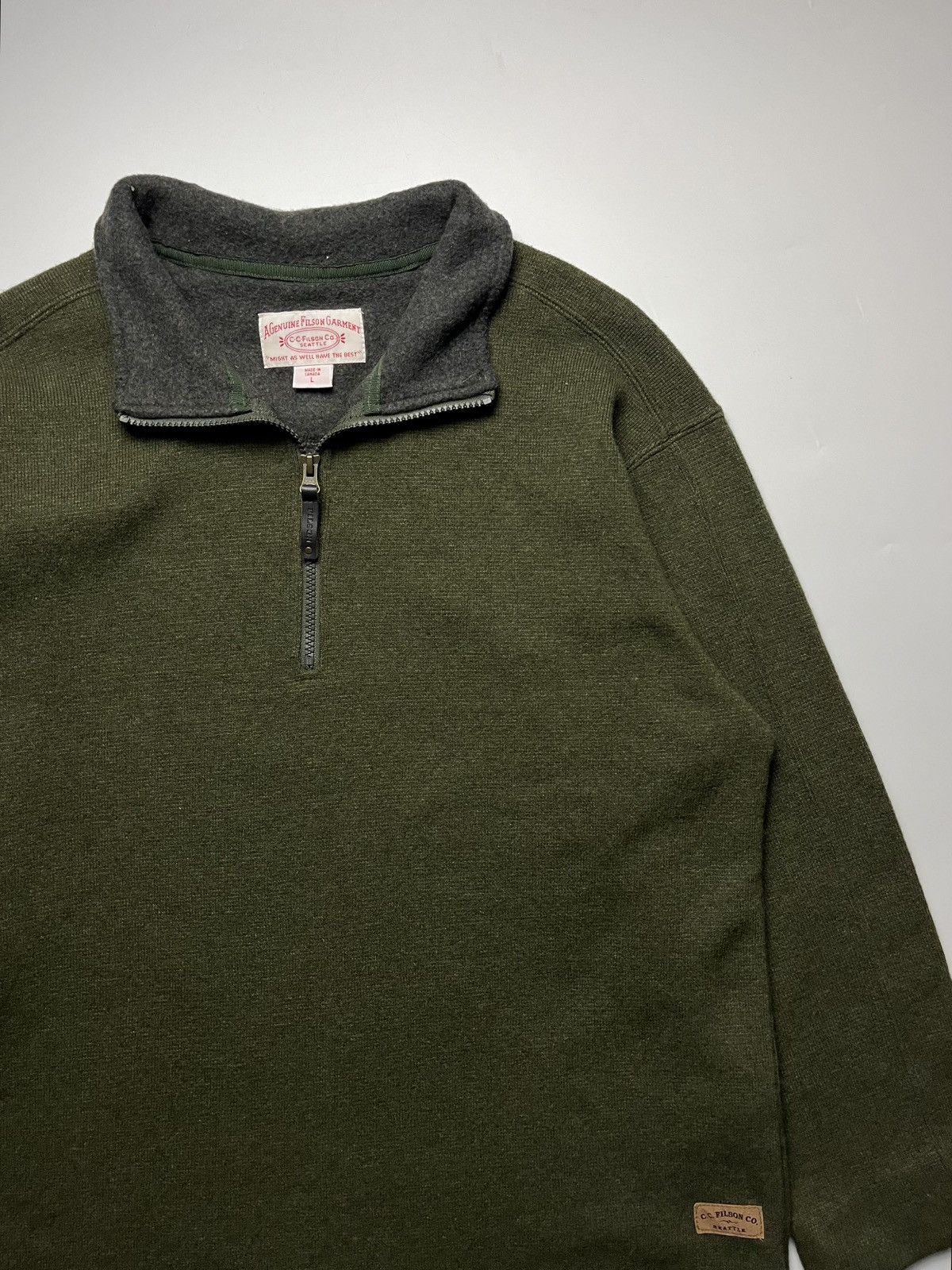 Filson Filson Quarter-Zip Pullover Jacket in Wool Size US L / EU 52-54 / 3 - 2 Thumbnail