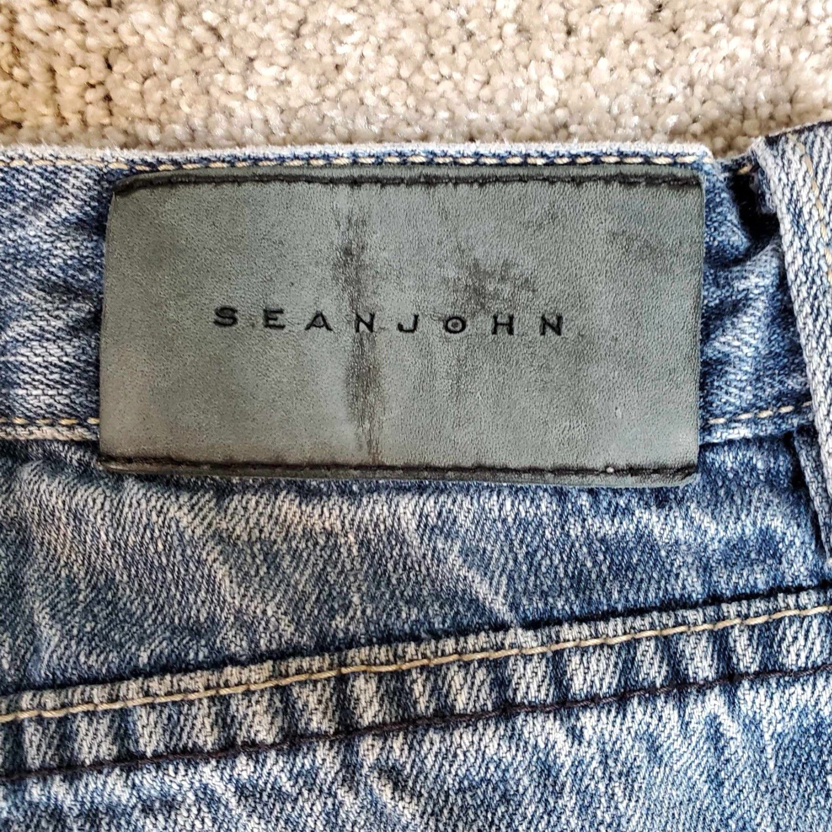 Sean John VINTAGE Sean John Diddy Y2K Baggy Denim Jeans Hip Hop Skater 38x32 Mens Blue 5-Pocket Design Inseam 32 Regular Waist 38 Shirt/Shoes? Size US 38 / EU 54 - 2 Thumbnail