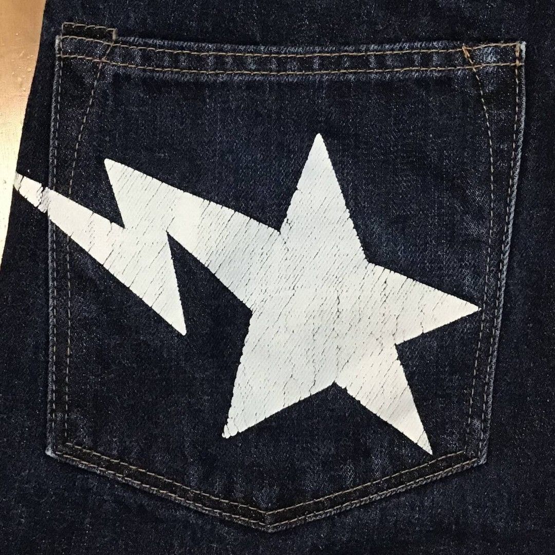 Bape BAPE STA APE HEAD Denim Pants a bathing ape star ★size S Size US 30 / EU 46 - 5 Thumbnail