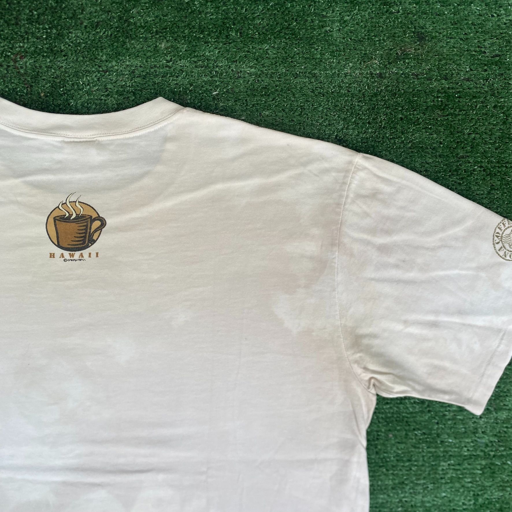 Vintage Vintage 90s Kona Coffee Dyed Shirt Crazy Shirts Hawaii Tee Size US L / EU 52-54 / 3 - 7 Thumbnail