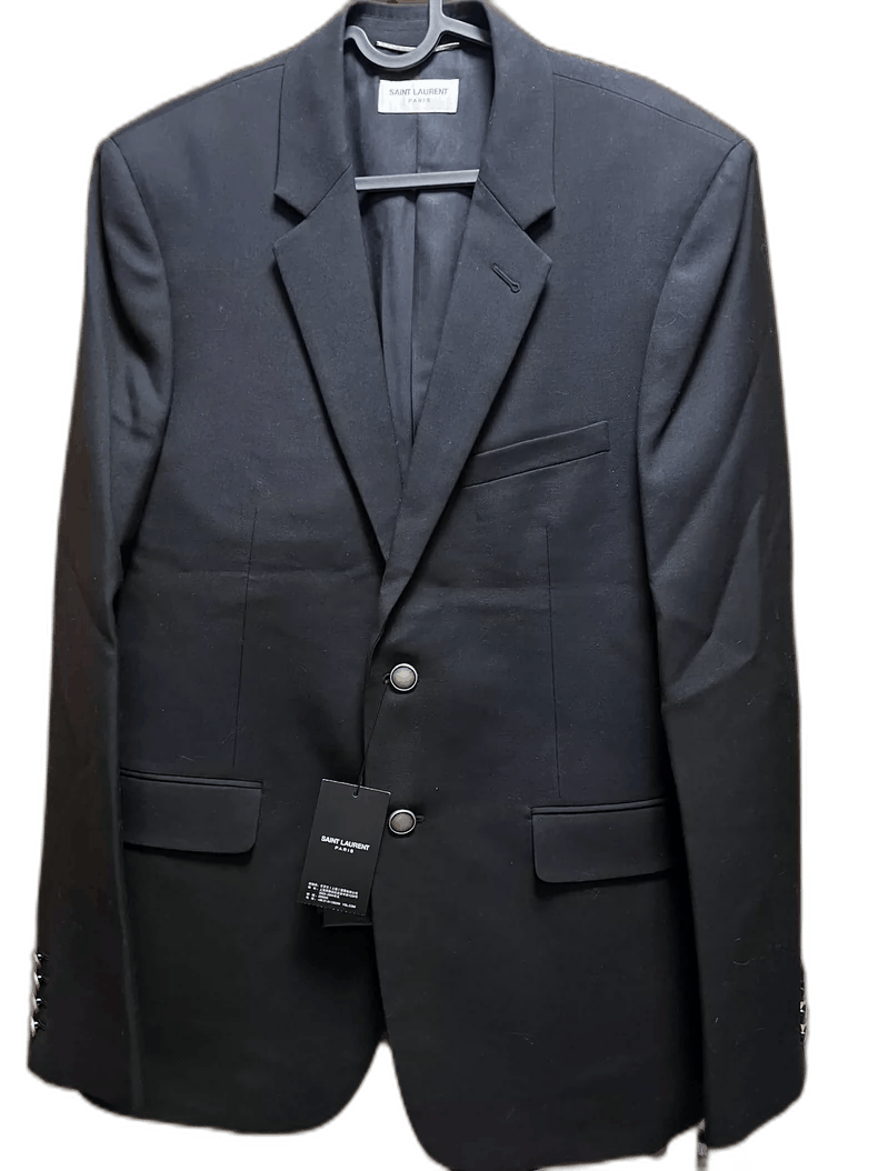 Saint Laurent Paris saint laurent black blazer with silver buttons Size US L / EU 52-54 / 3 - 1 Thumbnail