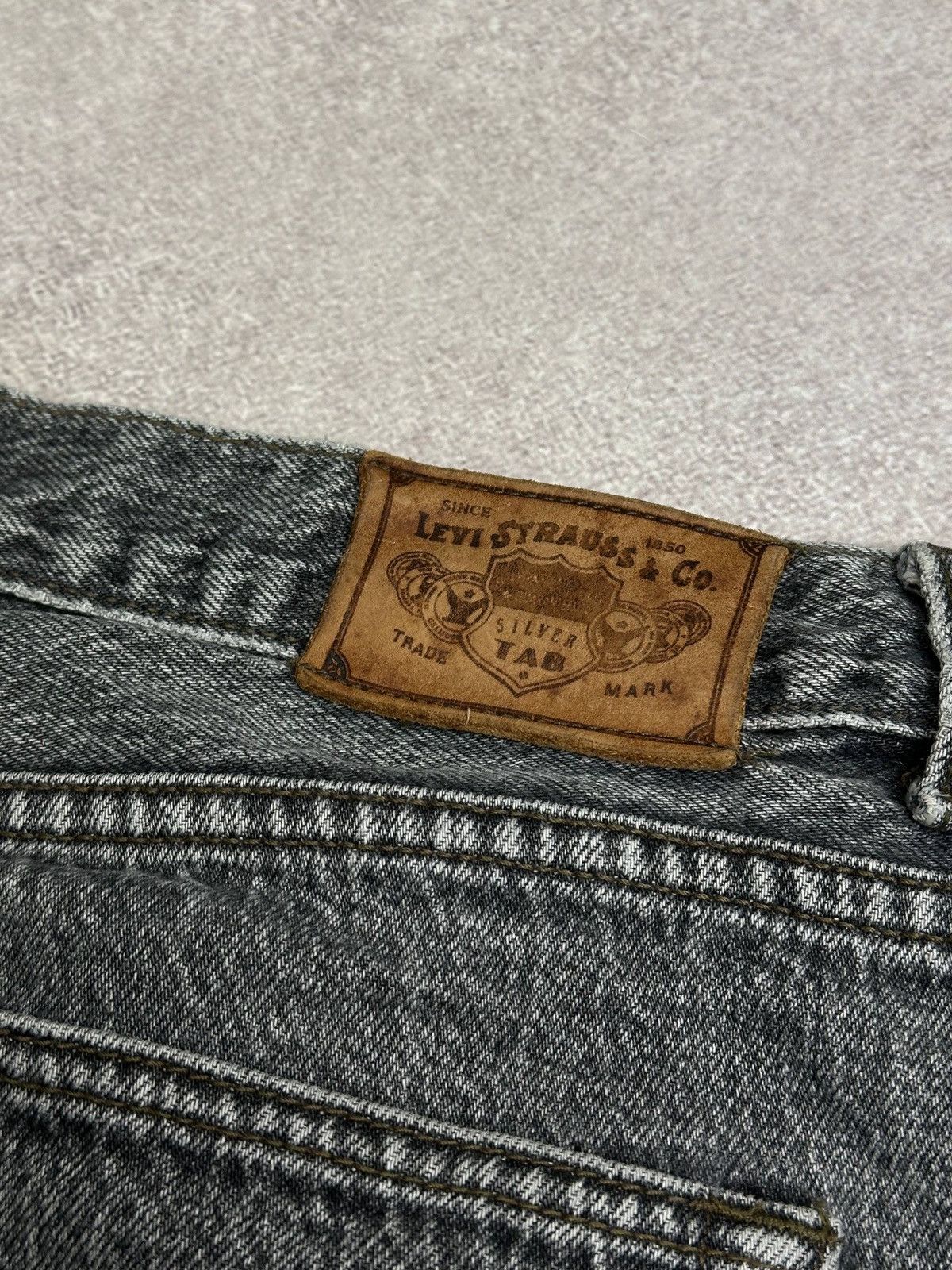 Levi's Vintage Levis Silver Tab Baggy Gray Jeans Rare 38x34 Size US 38 / EU 54 - 6 Thumbnail