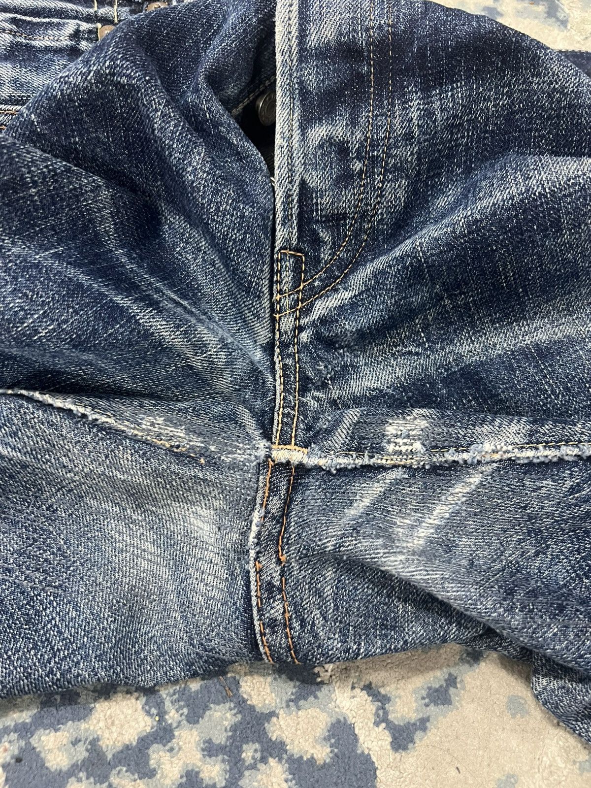 Full Count & Co. Vintage Full Count & Co Selvedge Full Print Denim Size US 30 / EU 46 - 9 Thumbnail