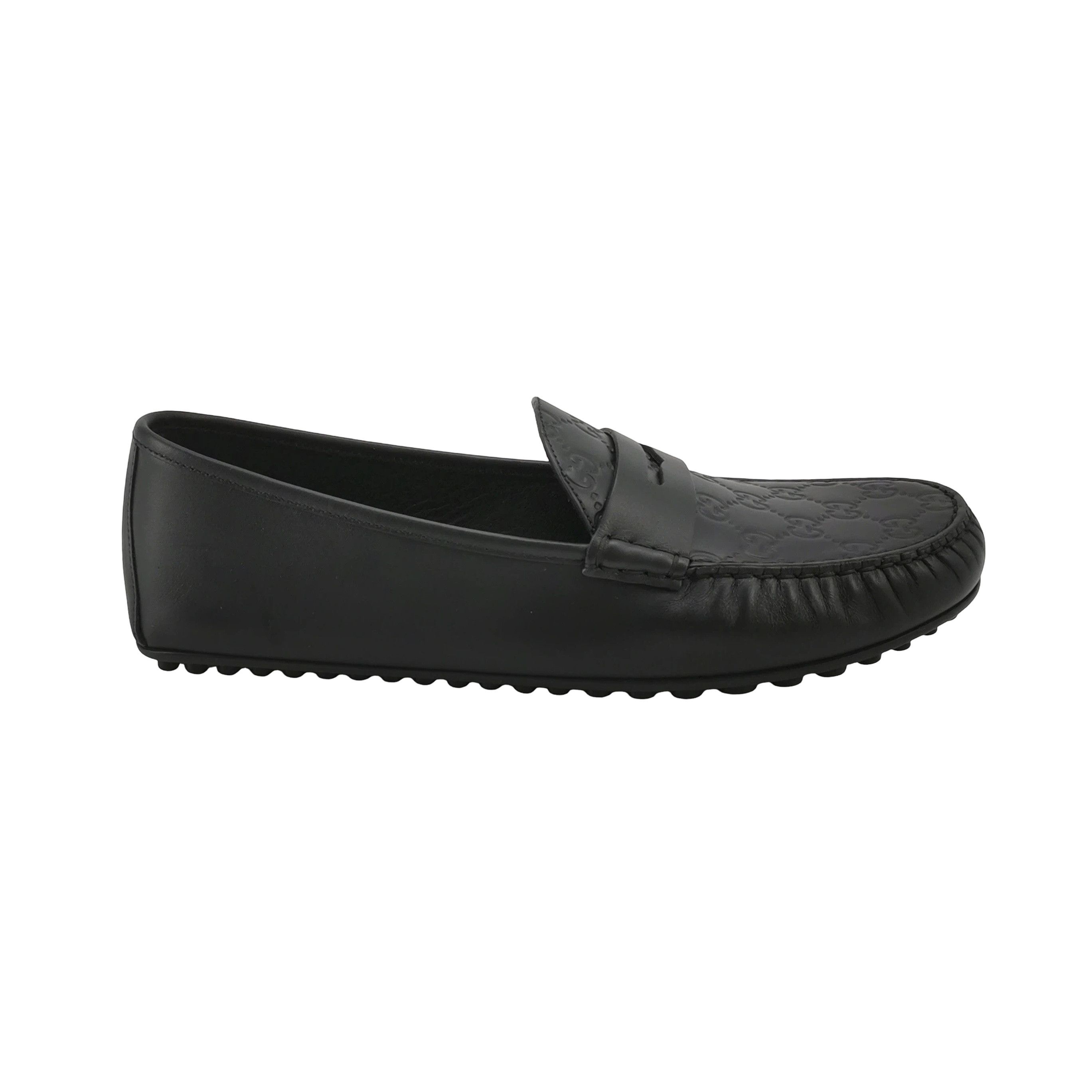 Gucci Gucci GG Embossed Leather Loafers 45.5 Size US 12 / EU 45 - 1 Thumbnail