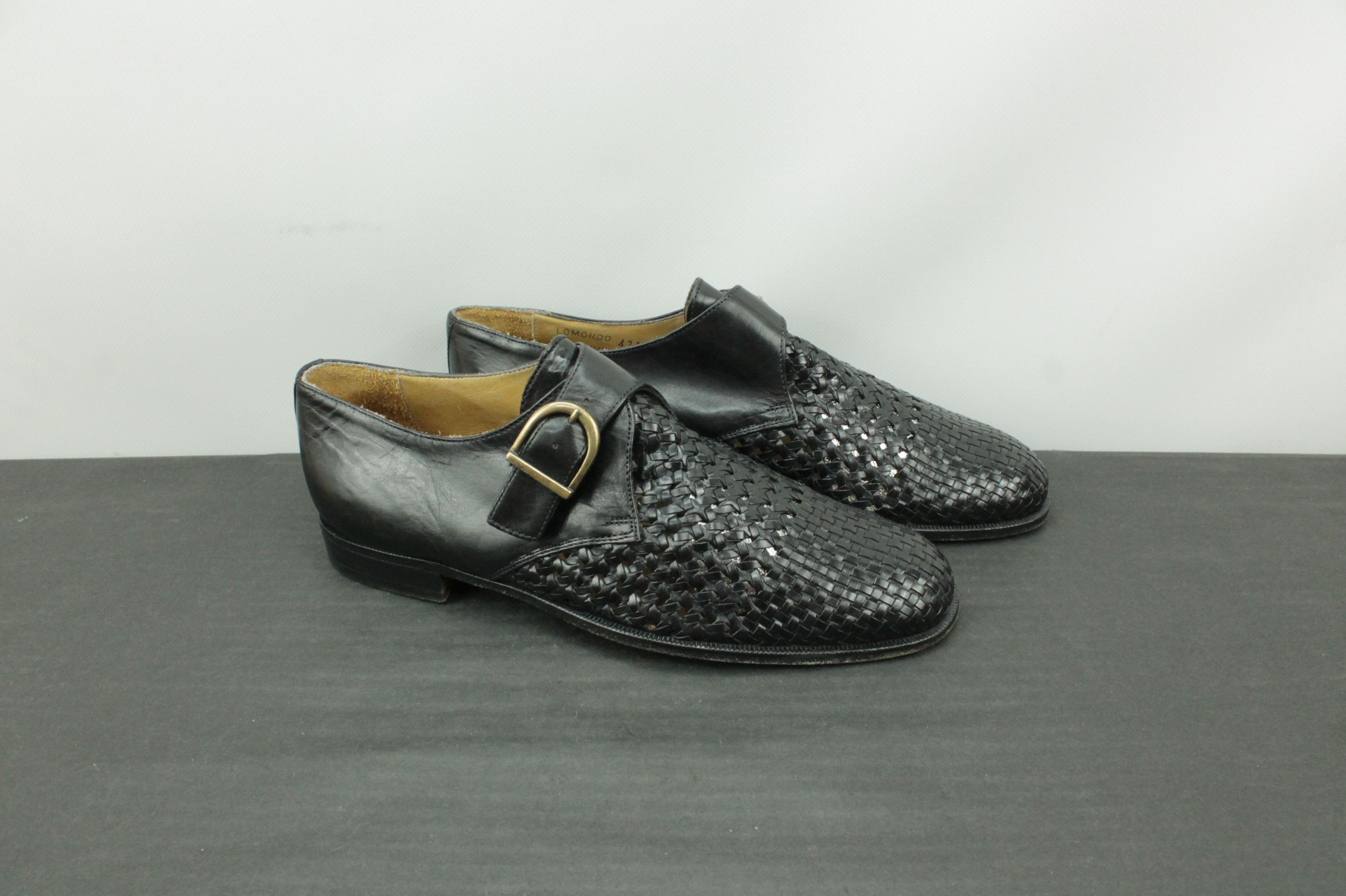 Bally Vintage Bally Lomondo Black Mesh Leather Dress Shoes Size US 9 / EU 42 - 1 Thumbnail