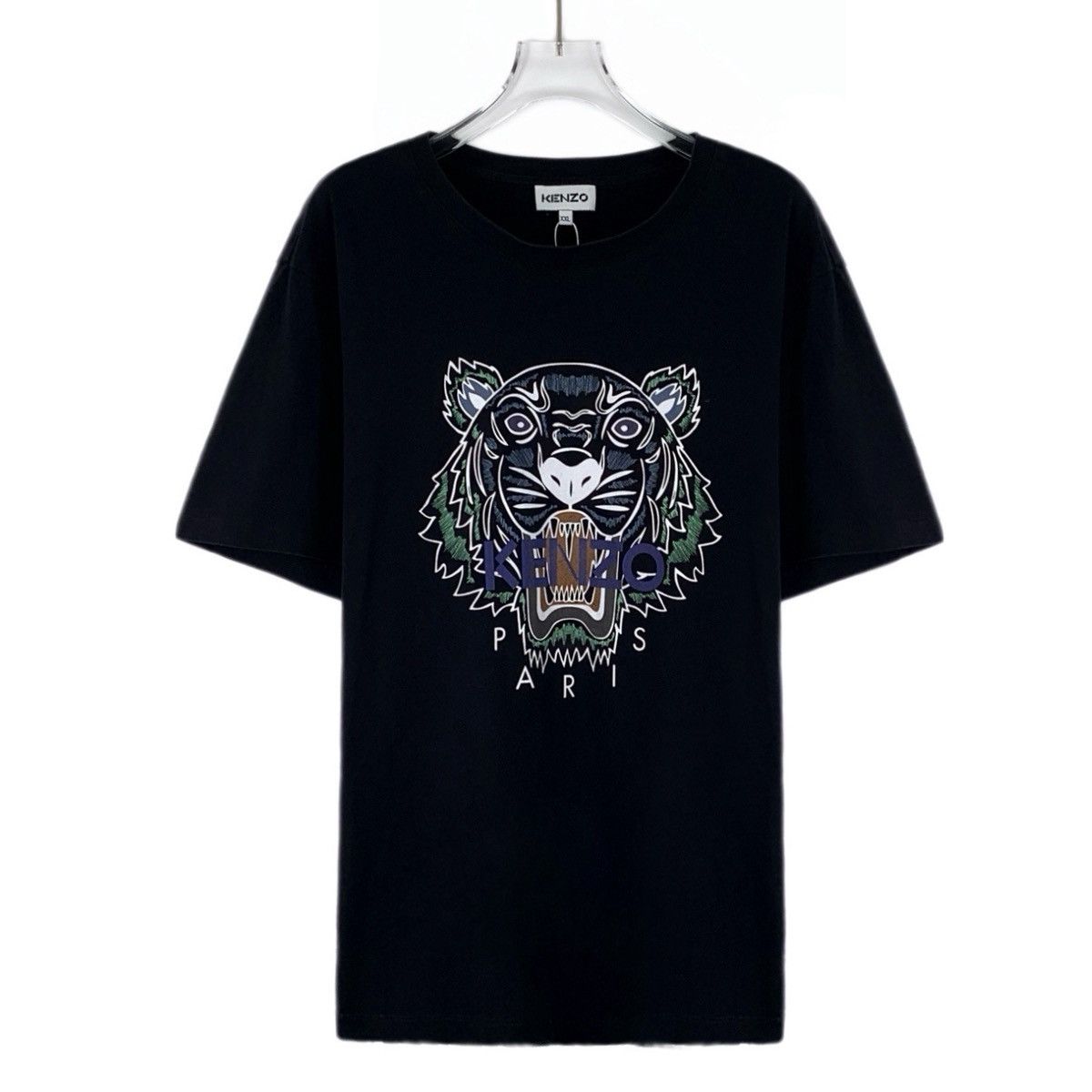 Kenzo Kenzo Tiger Head Embroidered Short Sleeve T-Shirt K26WX Size US XXL / EU 58 / 5 - 1 Thumbnail