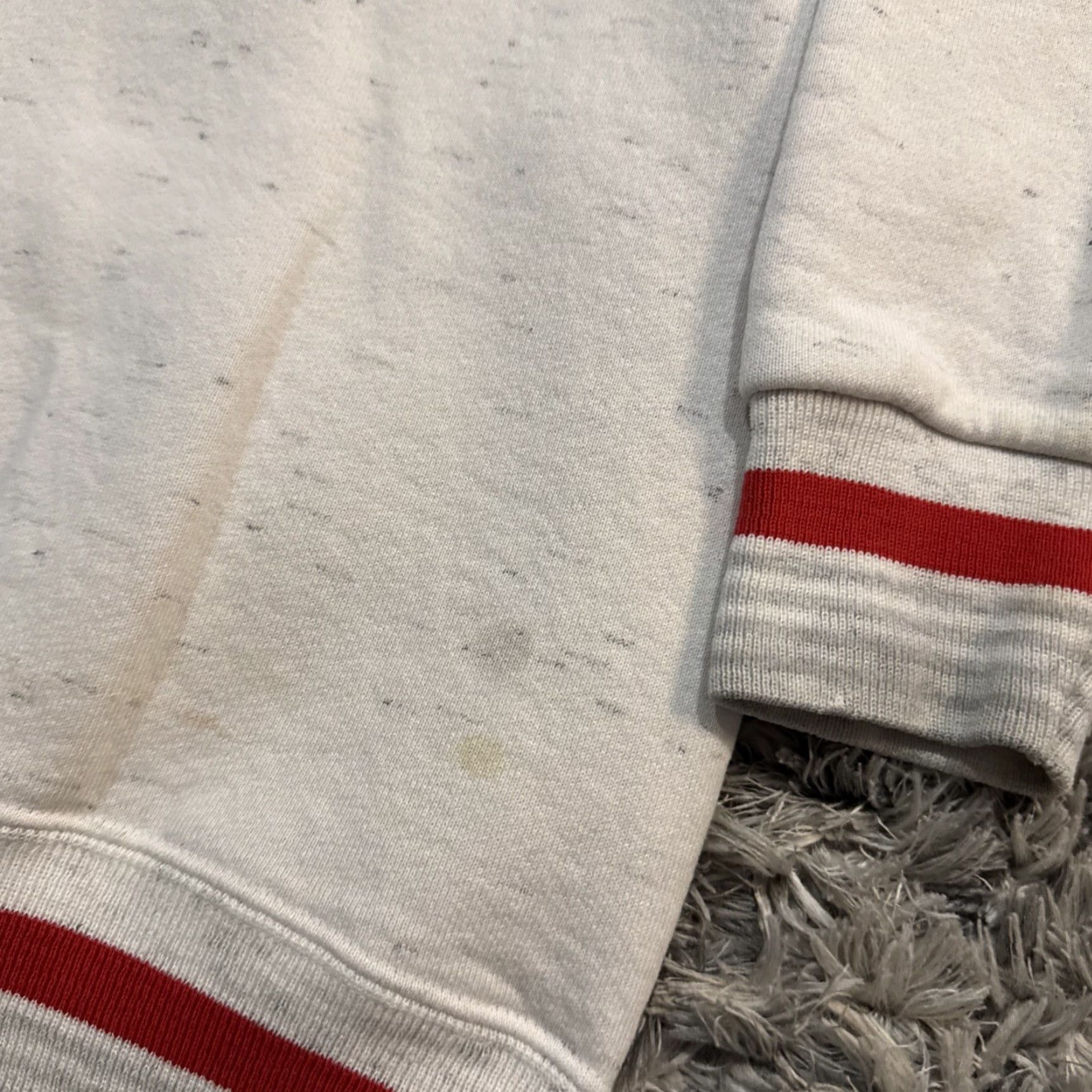 Vintage VINTAGE 90s Oneita L Schrader Bellows White Crewneck Sweatshirt AS-IS Men’s Large Stained Pullover Size US L / EU 52-54 / 3 - 2 Thumbnail