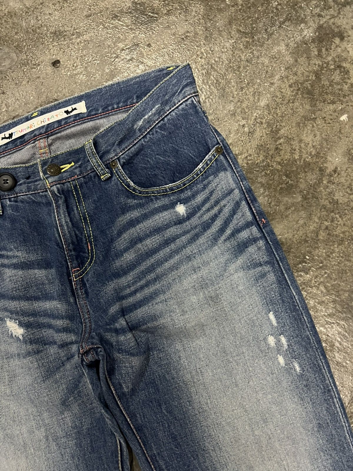 Japanese Brand TSUMORI CHISATO BY ISSEY MIYAKE DISTRESSED JEAN Size US 31 - 9 Thumbnail