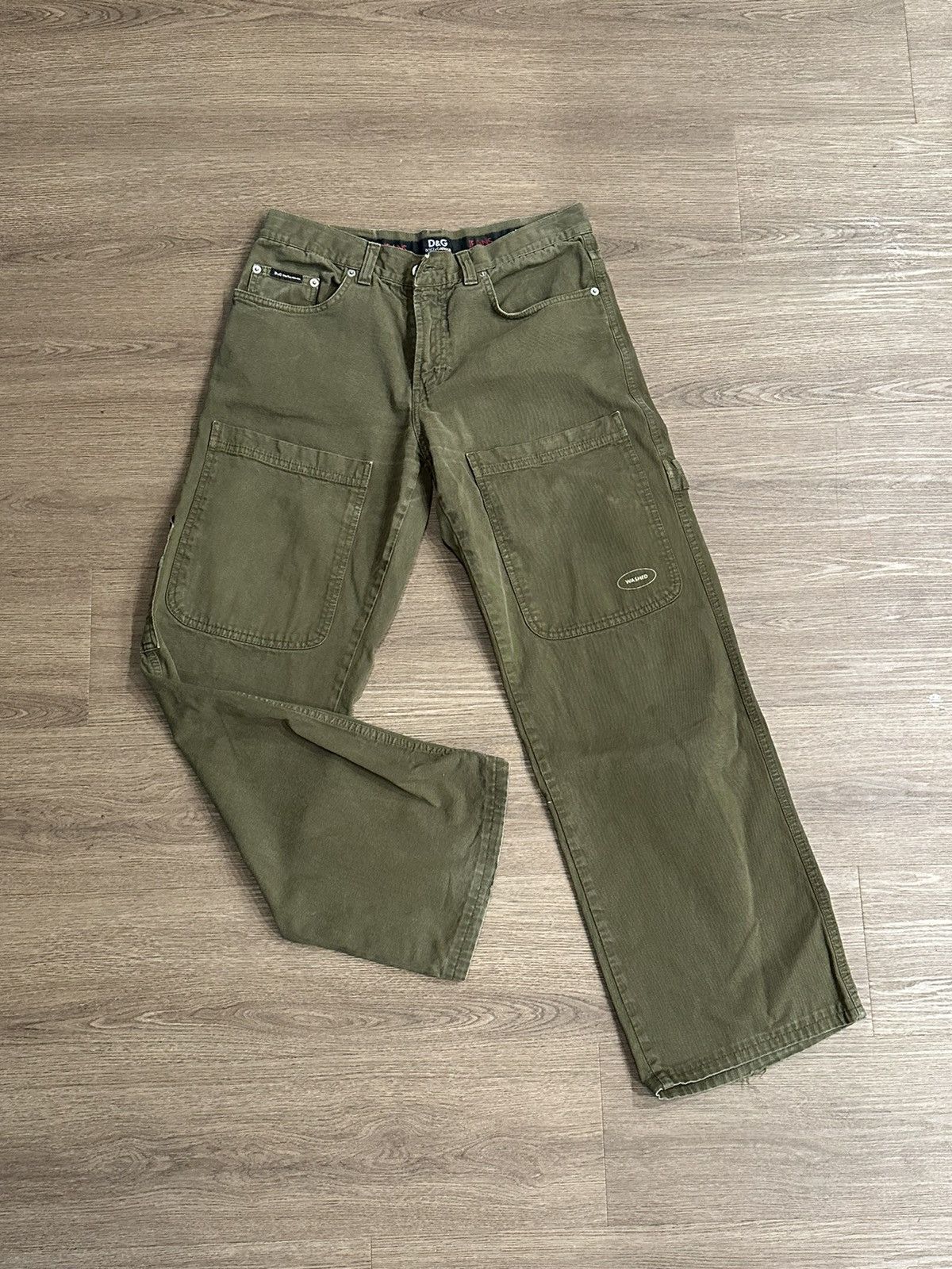 Dolce & Gabbana Dolce & Gabbana Cargo Wide Leg Pants 34 Size US 34 / EU 50 - 1 Thumbnail