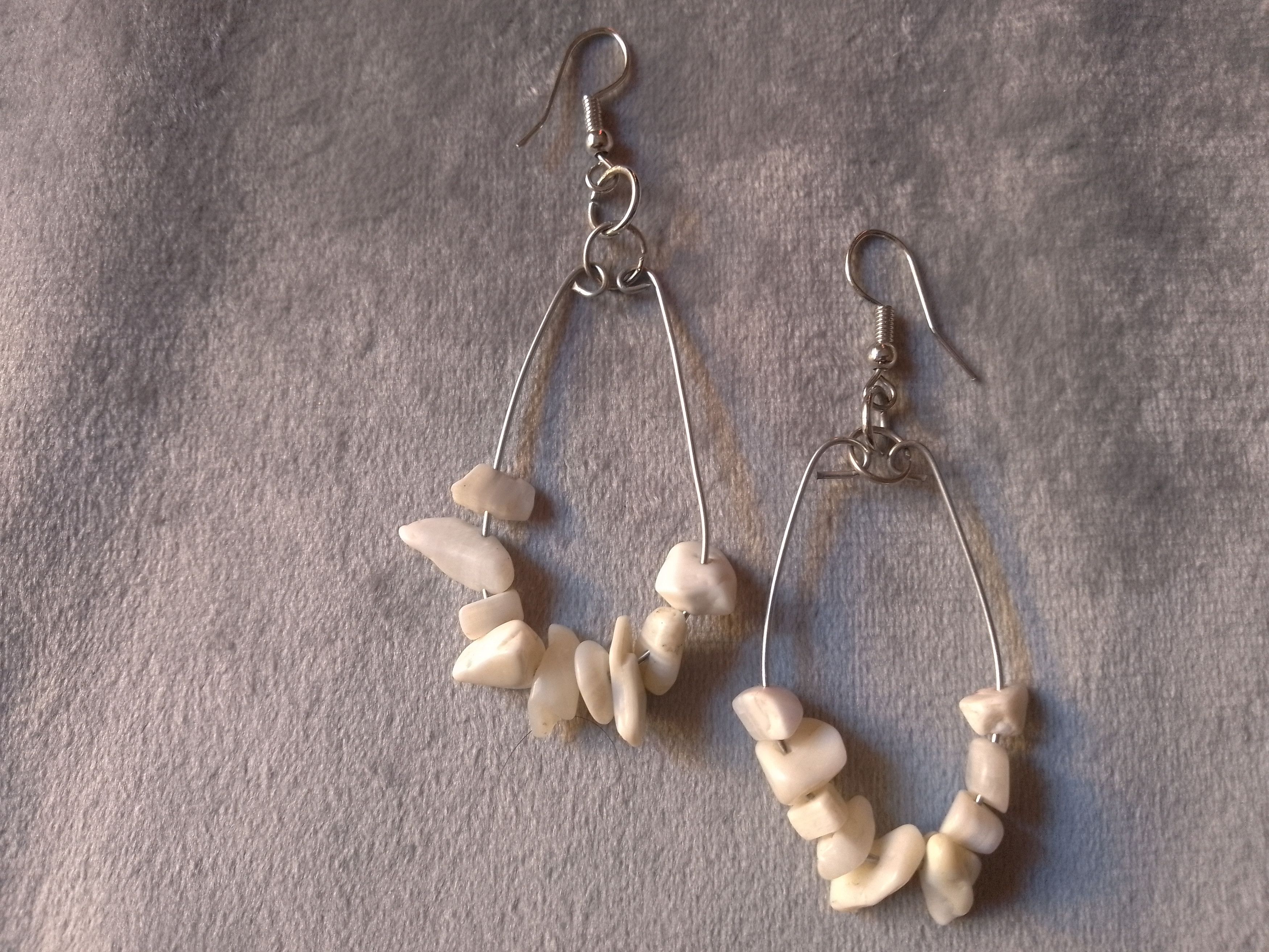 Handmade Necklace. Pendant pearl sea shell.Earrings. Stainless steel Size ONE SIZE - 8 Thumbnail