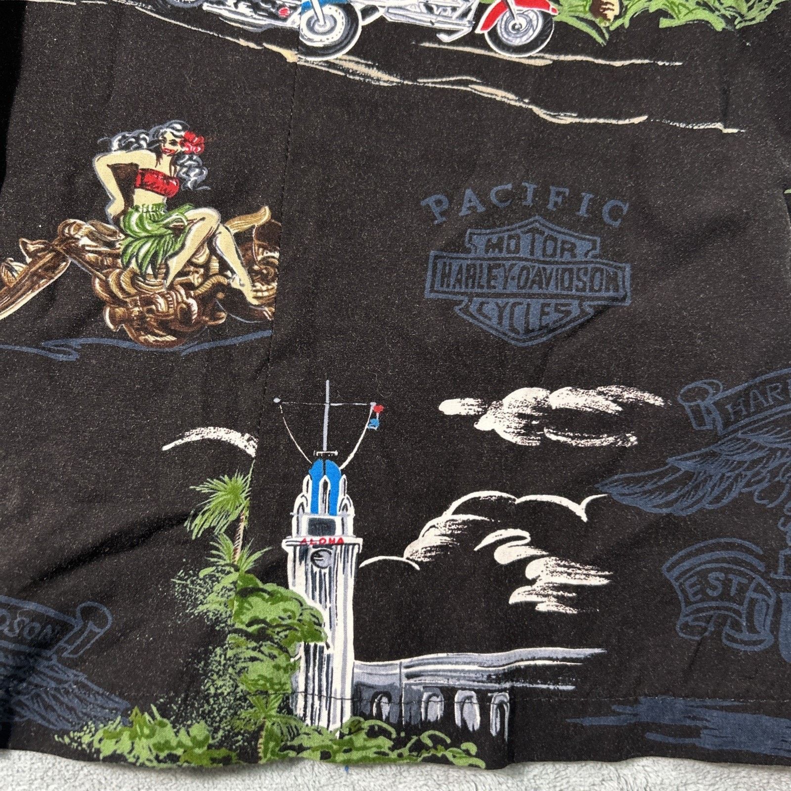 Harley Davidson Harley Davidson Vest Button Up Shirt Ws XL Hawaiian Babe Size XL / US 12-14 / IT 48-50 - 5 Thumbnail