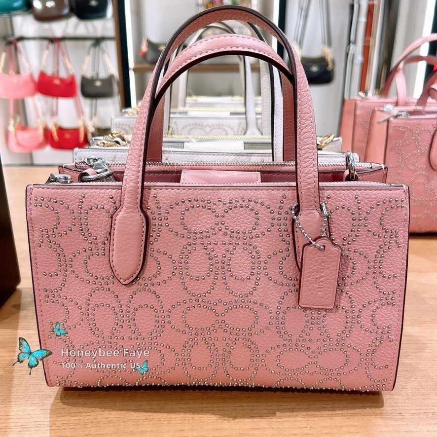 Nina Small Tote Bag With Signature Rivets CX266