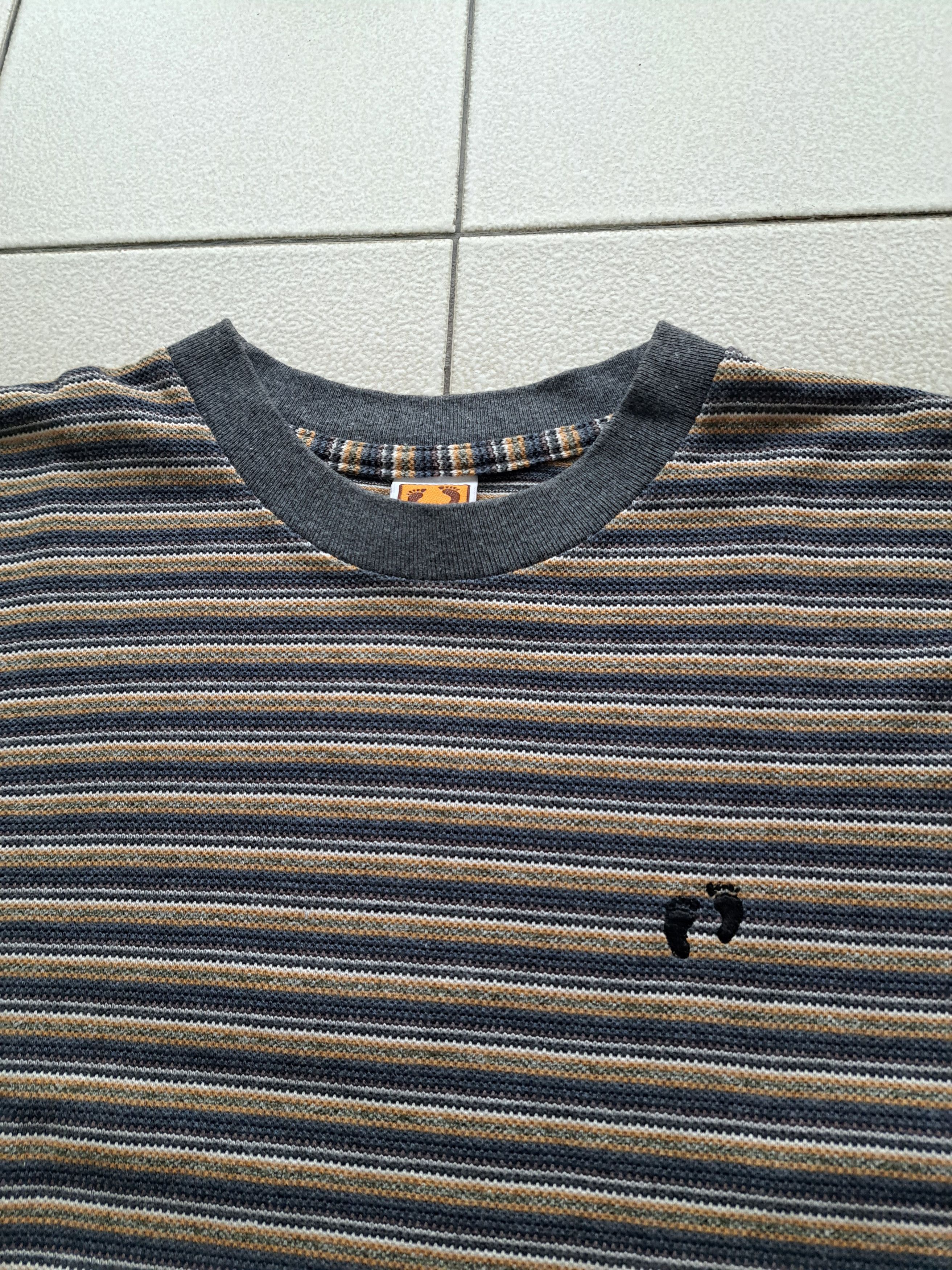 Hang Ten × Vintage Vintage Hang Ten Striped texture T-Shirt Size US L / EU 52-54 / 3 - 2 Thumbnail
