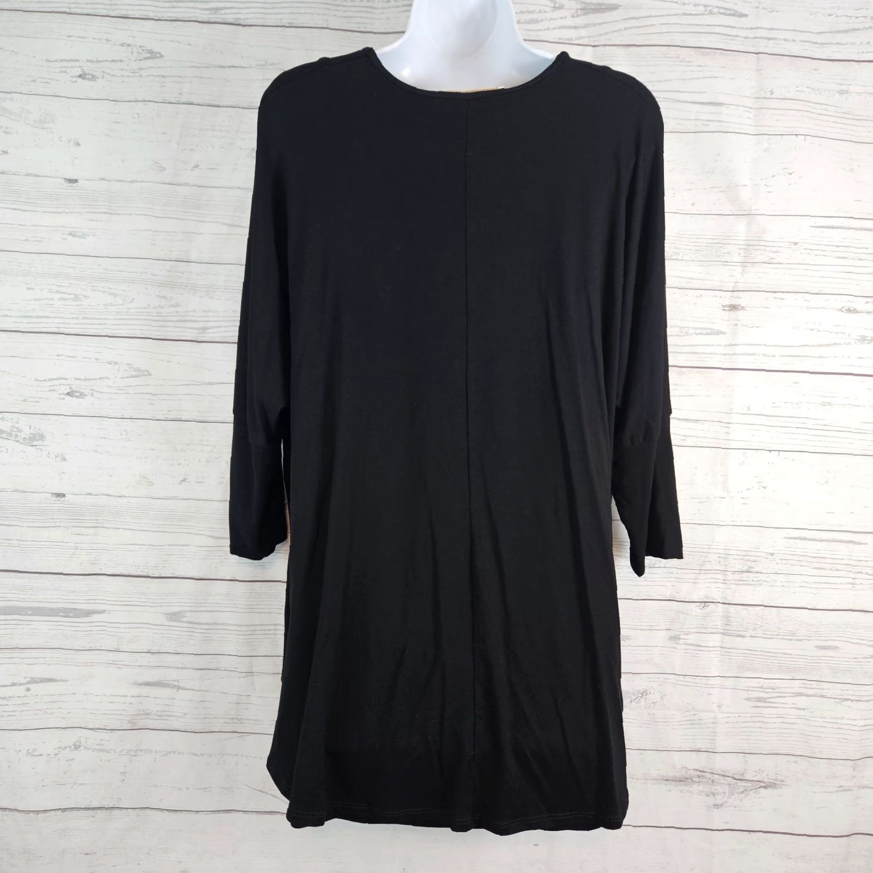 Vintage Testimony Los Angeles Blouse Shirt Women L Black 3/4 Sleeve Solid Top Vintage No Sz Large Mens Womens Girls? Size L / US 10 / IT 46 - 3 Thumbnail