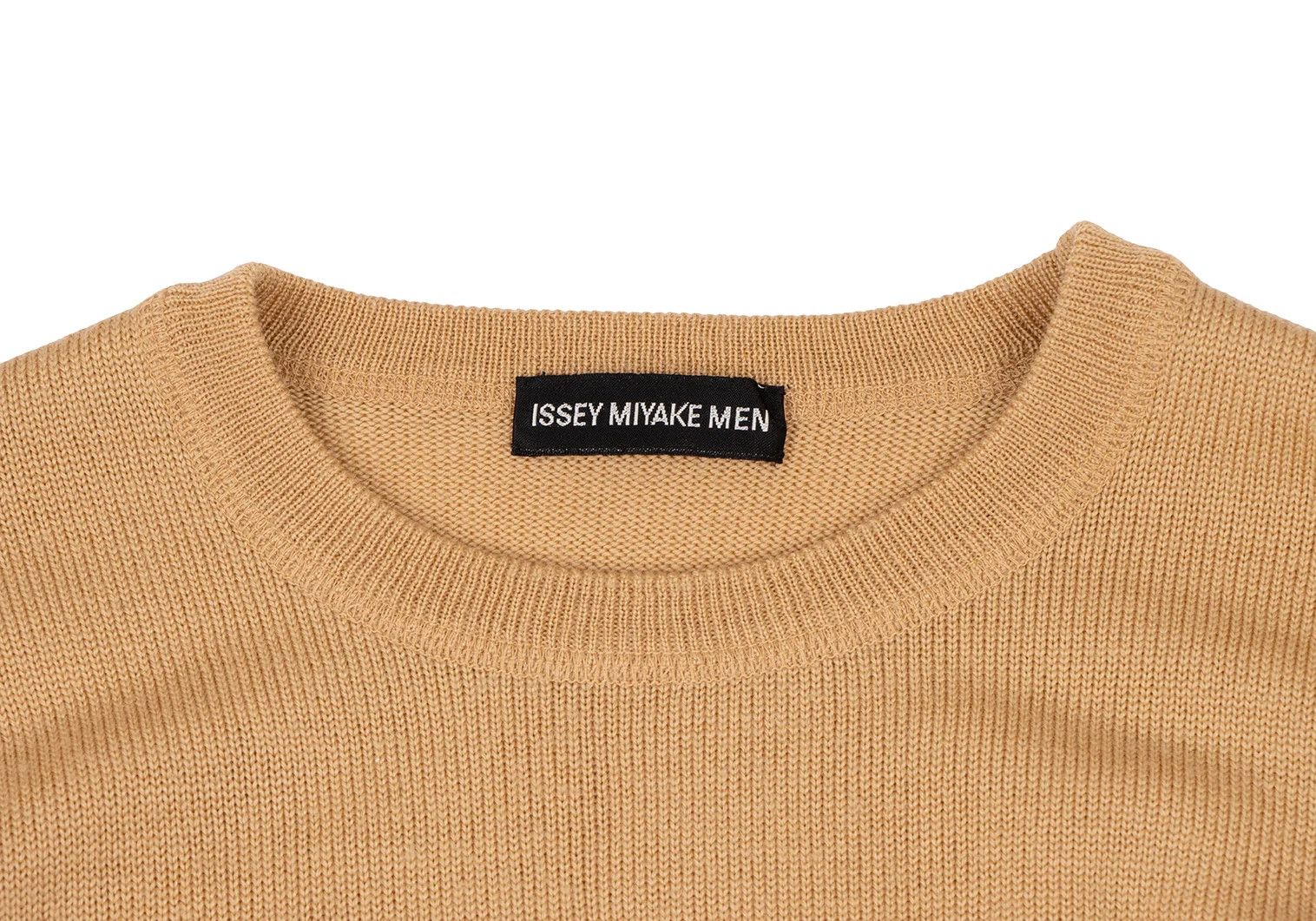 Issey Miyake Elbow Knit Wool Blend Pullover in Beige Size L Size US L / EU 52-54 / 3 - 2 Thumbnail