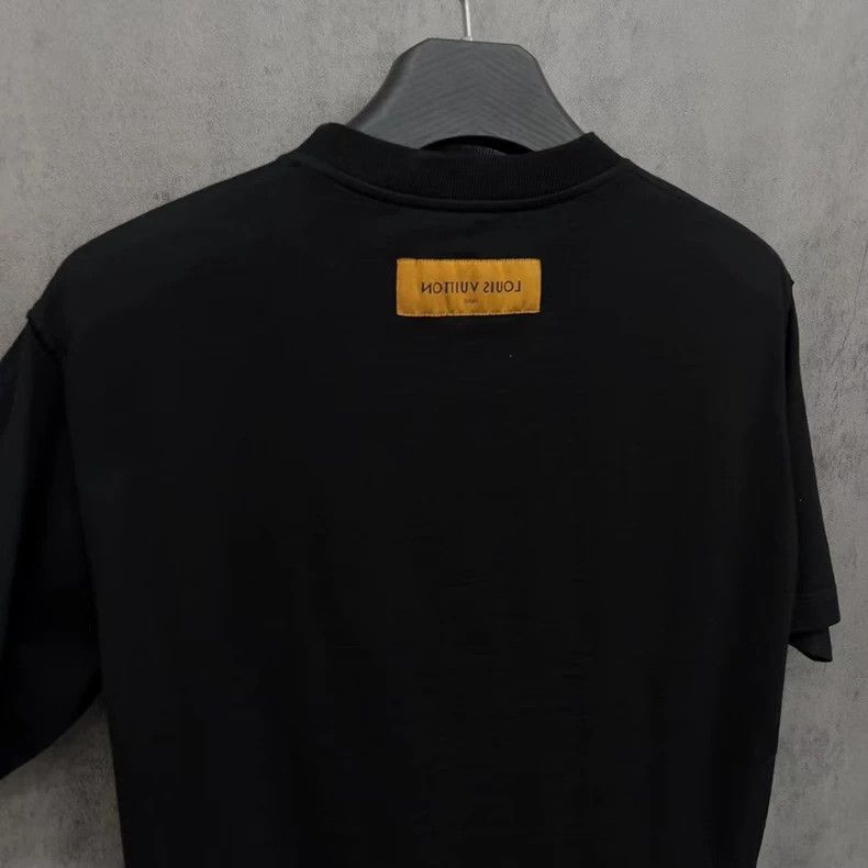 Louis Vuitton Louis Vuitton Black Short Sleeve TShirt-2506 Size US XL / EU 56 / 4 - 4 Thumbnail