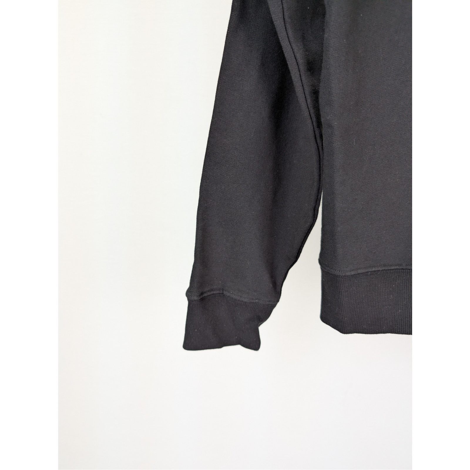 Saint Laurent Paris o1rshd1 CC20 cotton crewneck sweatshirt with lamb leather Size US M / EU 48-50 / 2 - 14 Thumbnail