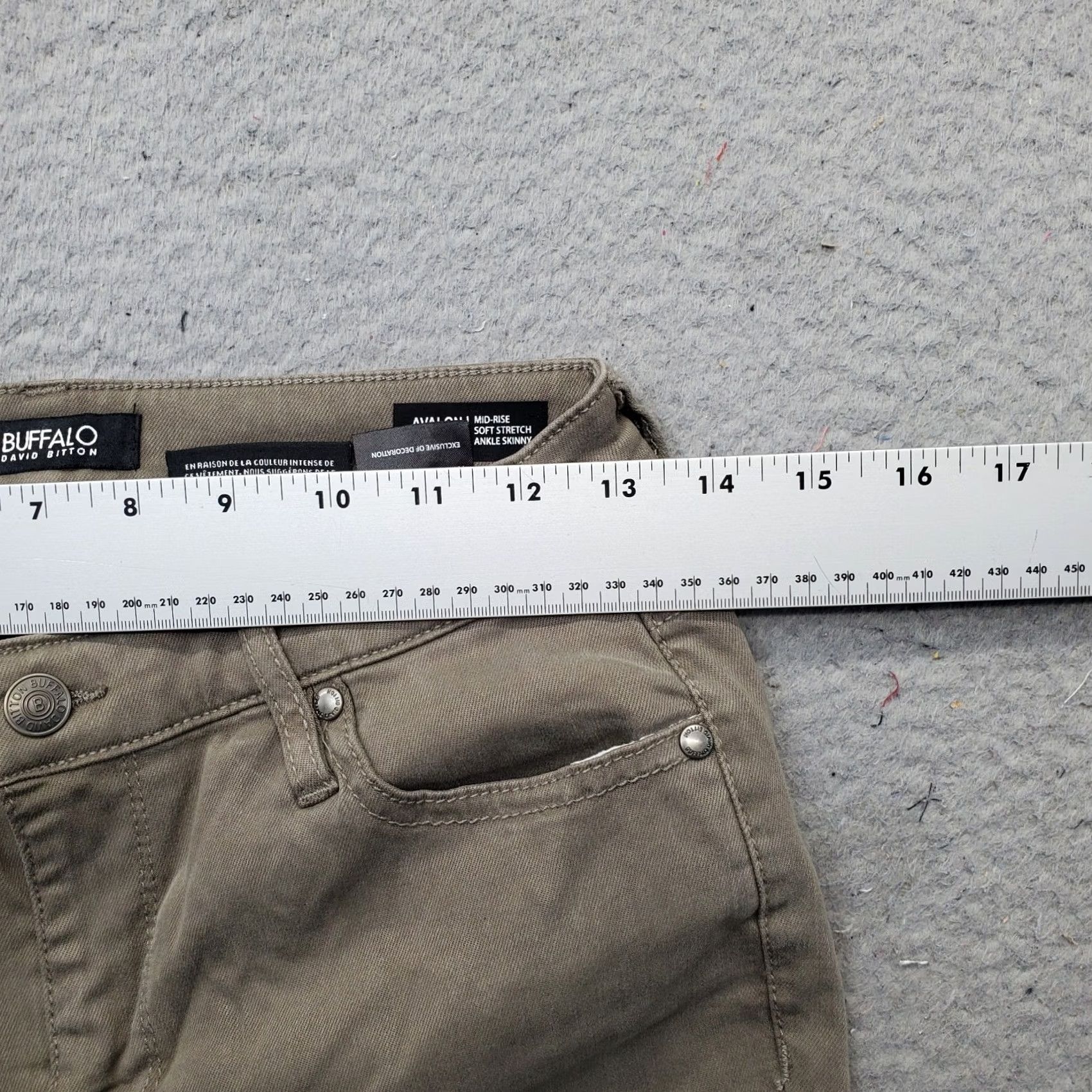 Buffalo David Bitton Buffalo David Bitton Womens Ankle Jeans Mid-Rise Avalon Green 6 Medium Wash Denim Slim 27"Inseam 5-Pocket NWT Mens Girls Size 28" / US 6 / IT 42 - 6 Thumbnail