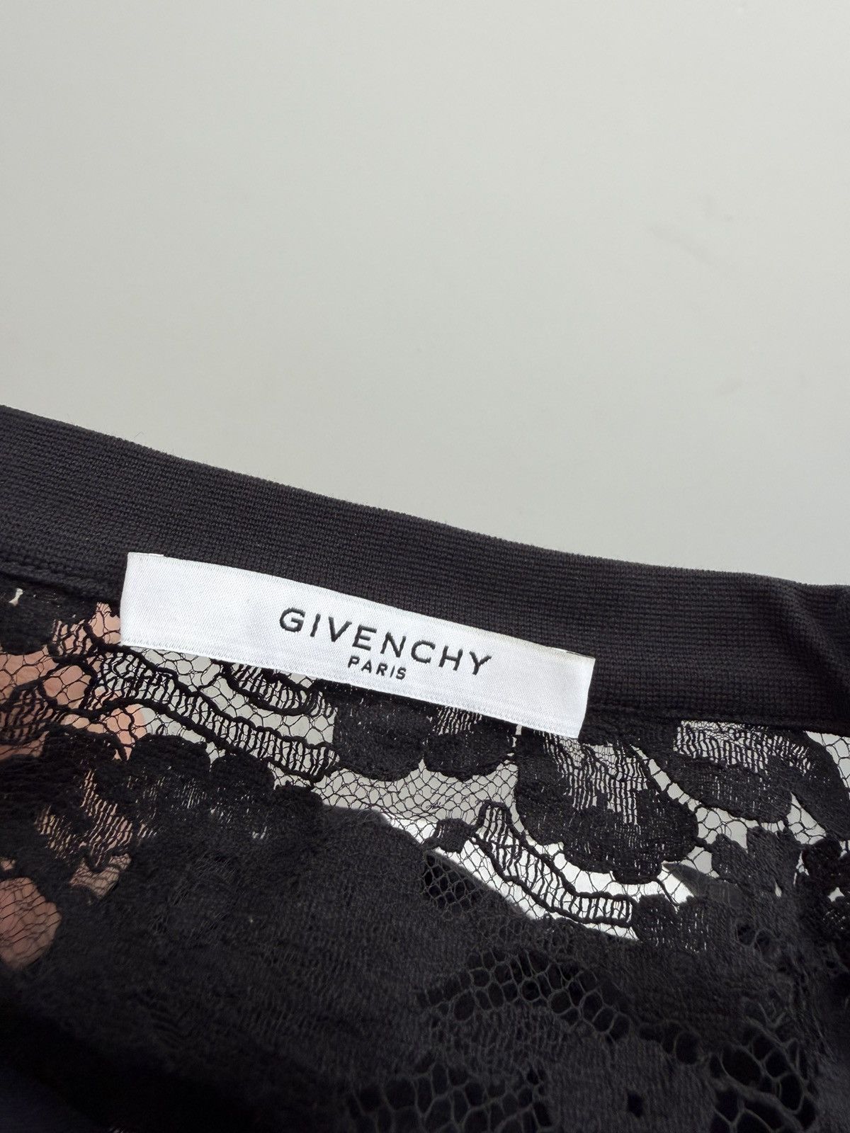Givenchy Givenchy Lace Jersey T-Shirt Size XXS / US 00 / IT 34 - 5 Thumbnail
