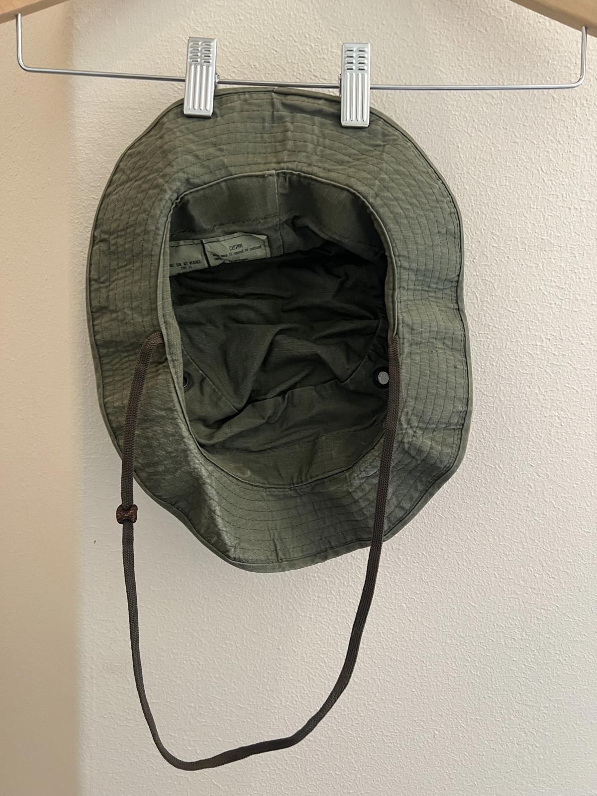 Designer Classic Military Style Cotton Bucket Hat - Olive Green Size ONE SIZE - 4 Thumbnail