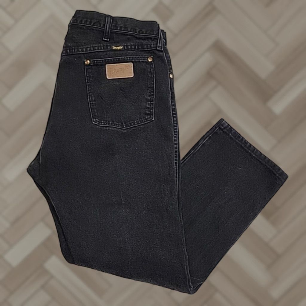 VINTAGE Wrangler 13MWZ Denim Cowboy Cut Jeans Mens 38x30 Blue 90s USA