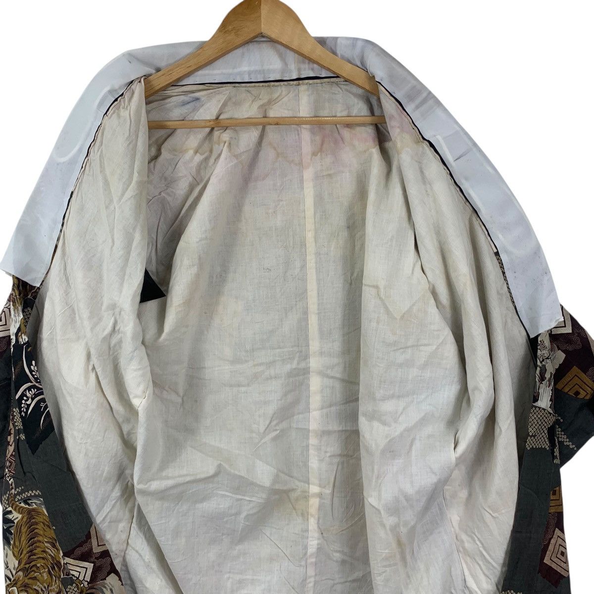 Vintage Vintage 70s KIMONO JAPAN TIGER Infinity AOP Sukajan Coat Size XXL / US 16-18 / IT 52-54 - 7 Thumbnail