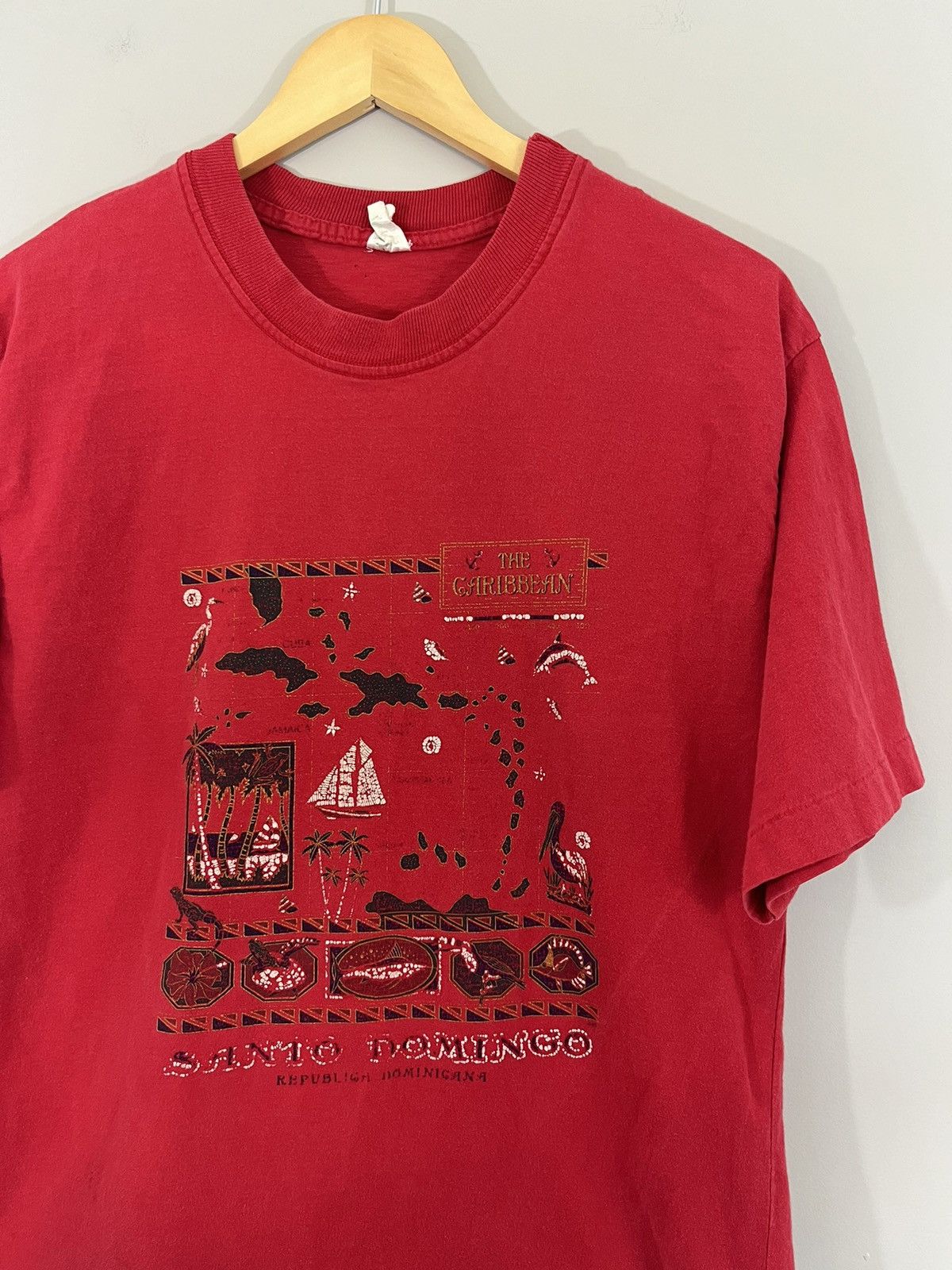 Vintage Single Stitch Caribbean Faded Santa Domingo Tee Size US XL / EU 56 / 4 - 2 Thumbnail