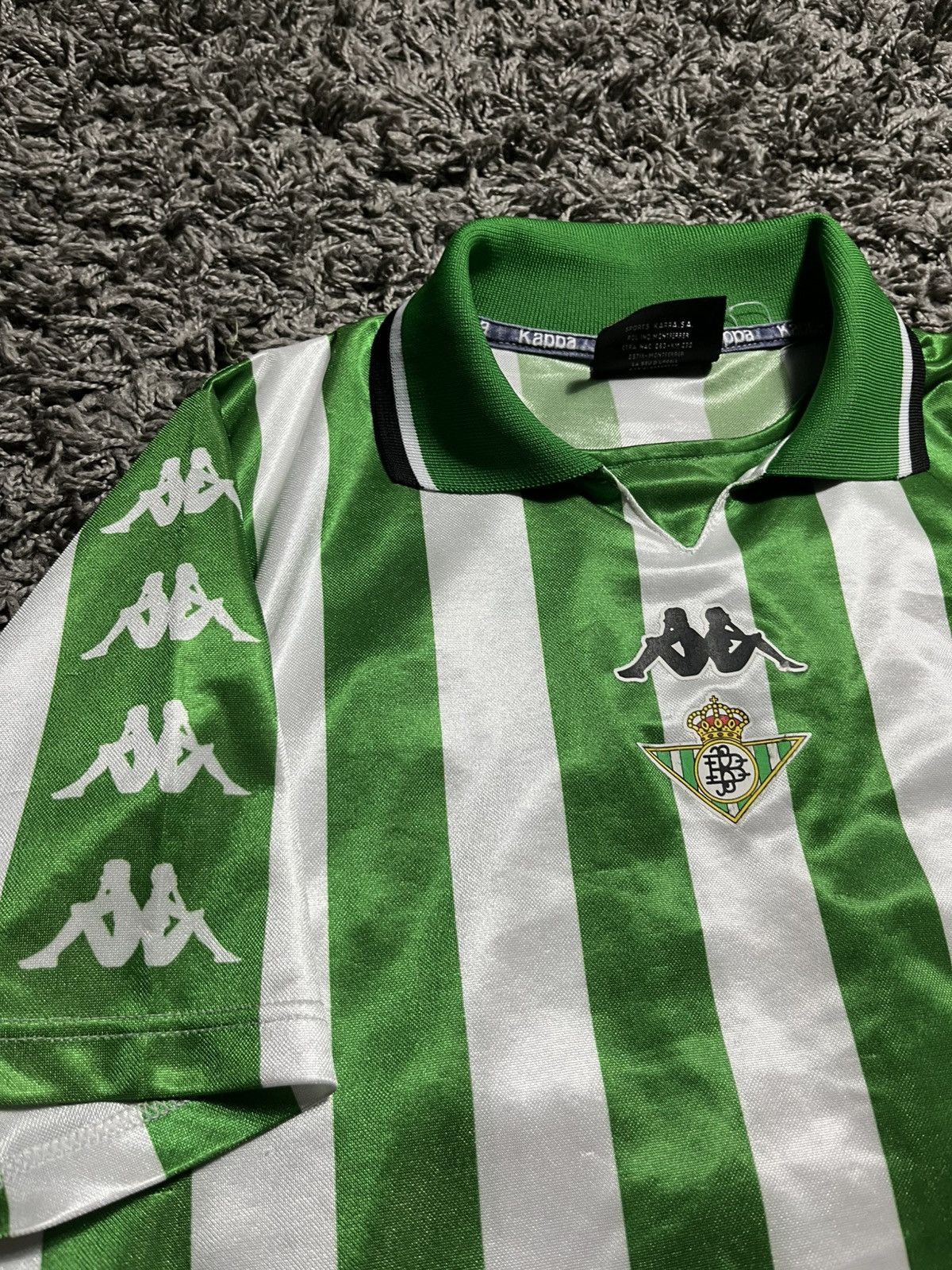 Kappa KAPPA REAL BETIS 1999/2000 HOME FOOTBALL JERSEY Size US XS / EU 42 / 0 - 2 Thumbnail