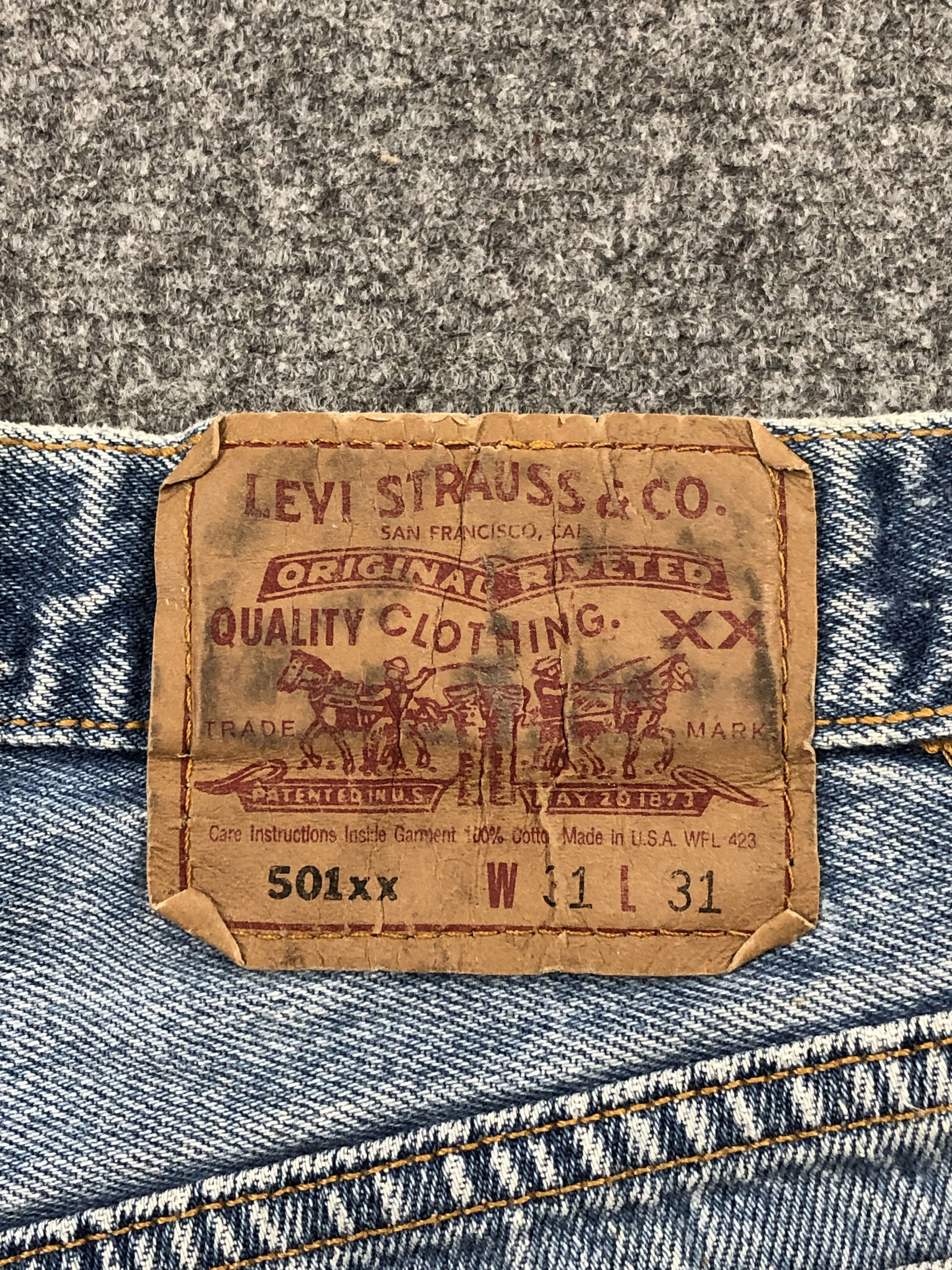 Levi's Vintage Levis 501 Cropped Jeans DP2415 Size US 30 / EU 46 - 4 Thumbnail