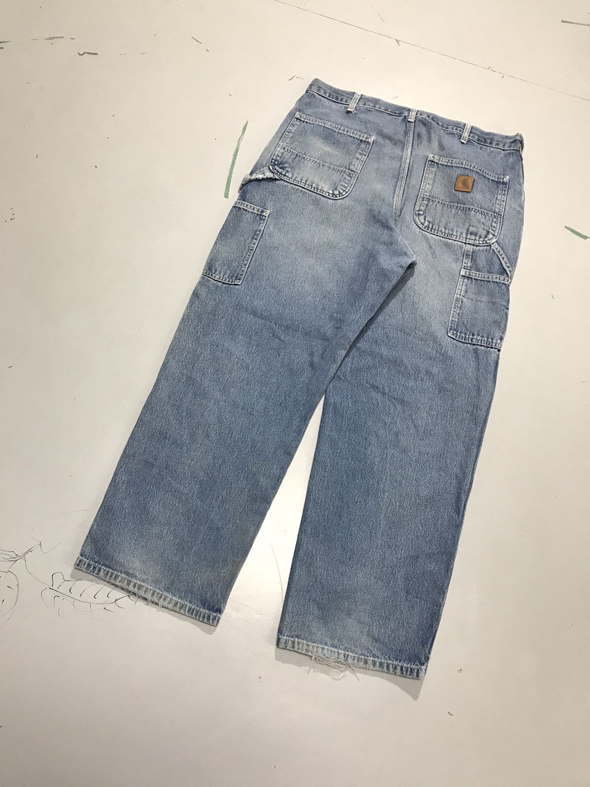 Carhartt Vintage Carhartt B13 DST carpenter workwear Size US 34 / EU 50 - 7 Thumbnail