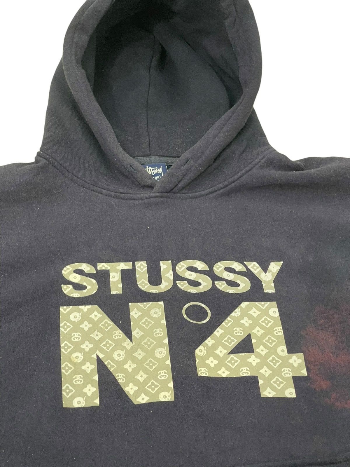 Stussy Y2K Stussy N4 LV Thrashed Sun Faded Hoodie 5🟩9 Size US L / EU 52-54 / 3 - 7 Thumbnail