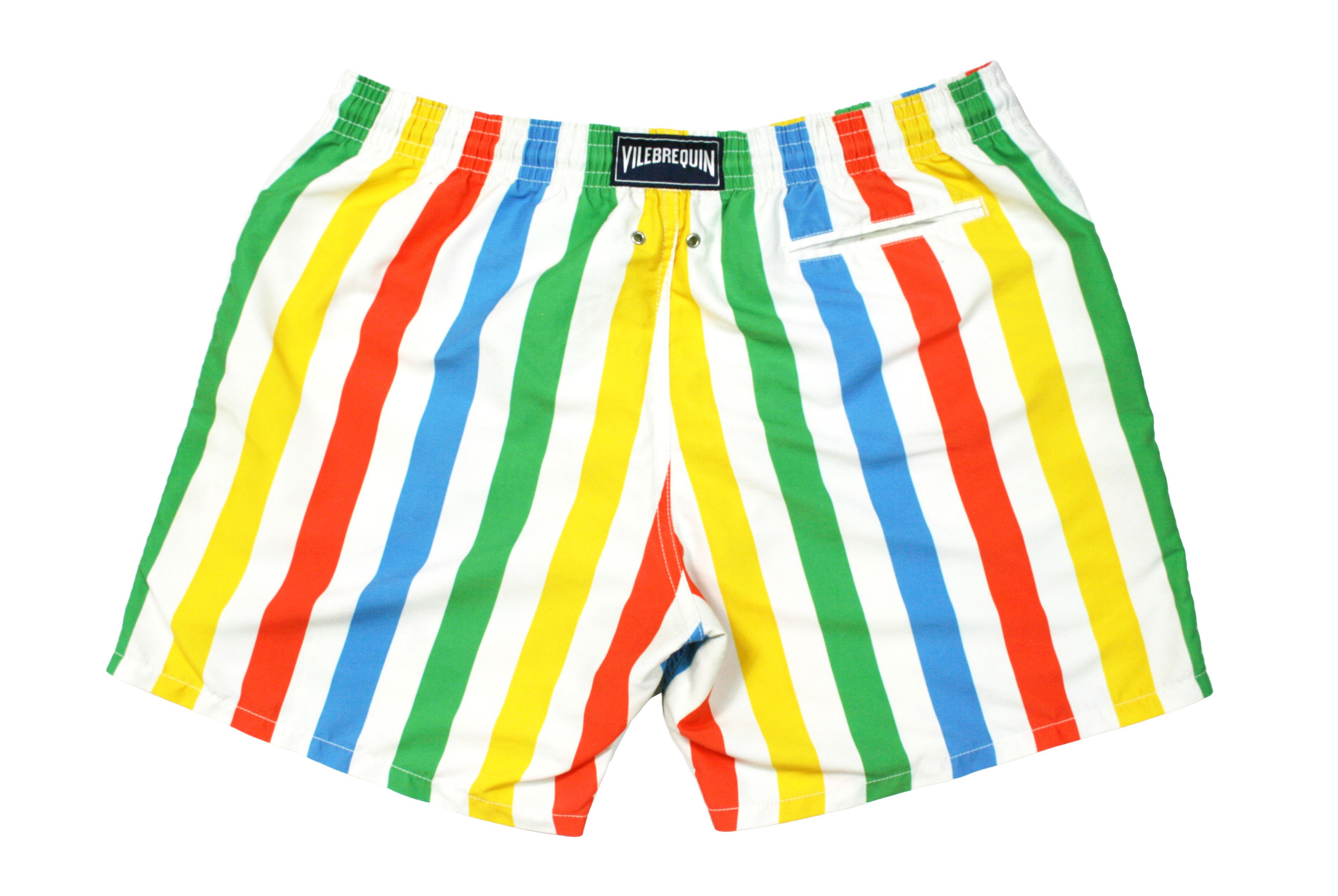 Vilebrequin Striped Palm Printed Swim Shorts XXL Size Size US 38 / EU 54 - 2 Thumbnail