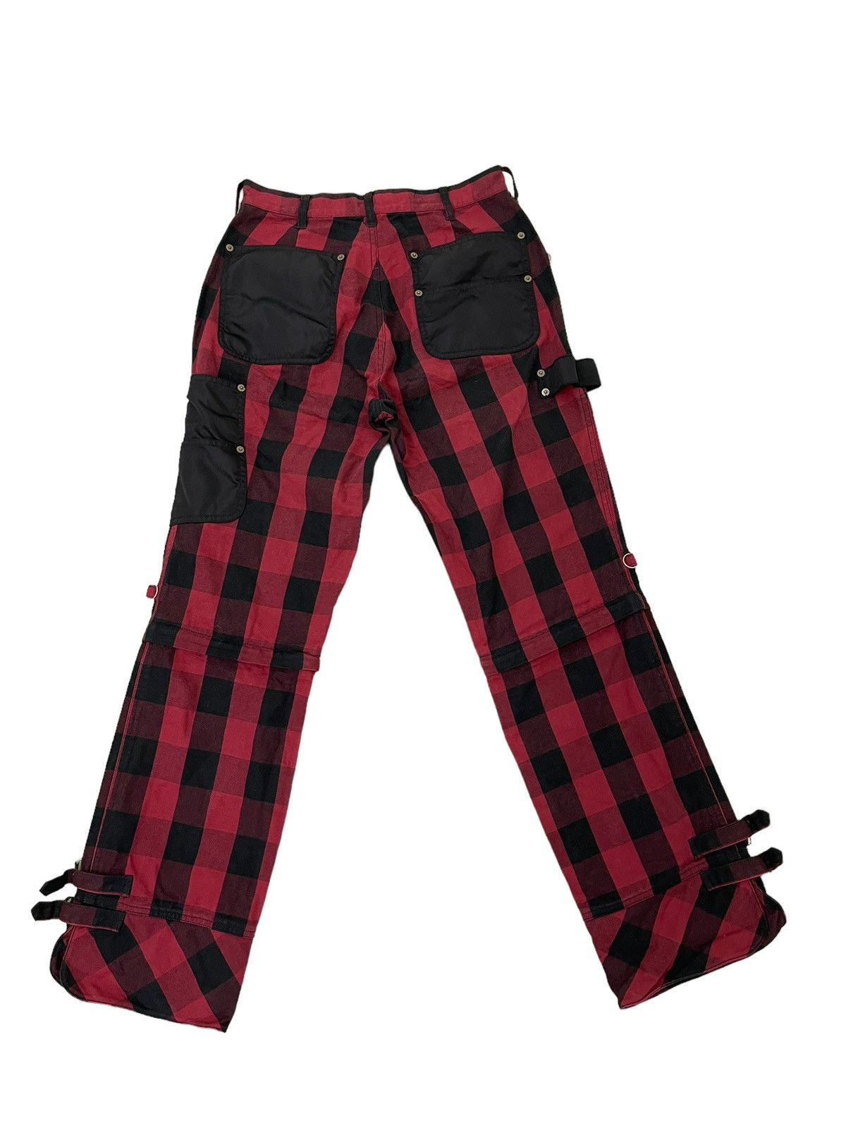 Japanese Brand Bondage Painter Batsu Boys Buffalo Check Pant Regular 7🟦0 Size US 29 - 1 Thumbnail