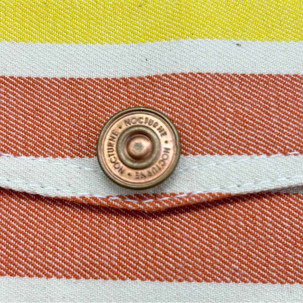 NOCTURNE NOCTURNE PRINTED DENIM JACKET STRIPED RAINBOW WOMENS SIZE XS Size XS / US 0-2 / IT 36-38 - 11 Thumbnail