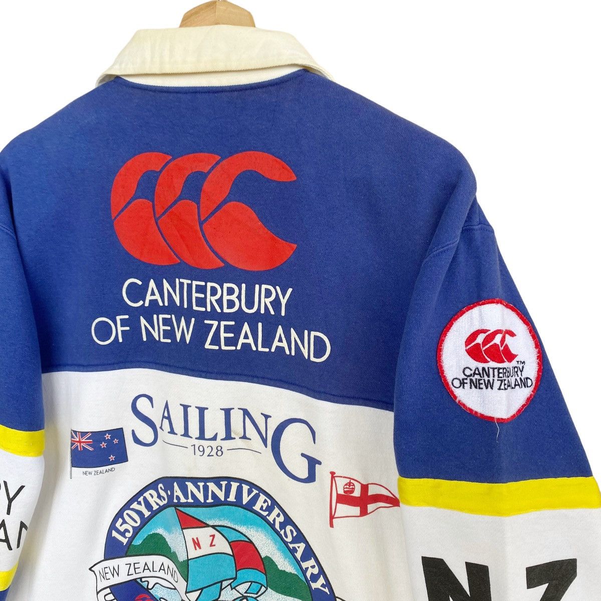 Canterbury of New Zealand Canterbury 150 Year Anniversarry Big Logo Collar Sweatshirt Size US M / EU 48-50 / 2 - 9 Thumbnail