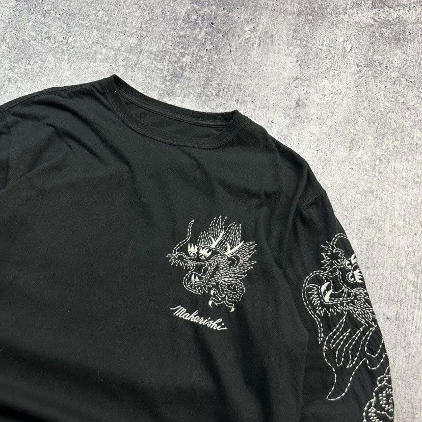 Maharishi MAHARISHI STENCIL DRAGON LONG SLEEVE T-SHIRT Size US S / EU 44-46 / 1 - 5 Thumbnail