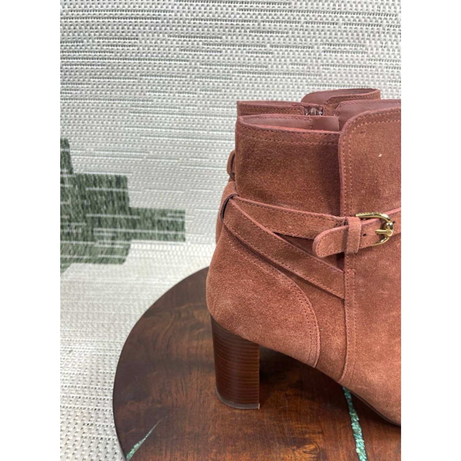 Cole Haan Cole Haan Boots Womens Size 8 Buckle Leather Ankle Bootie Black Casual Fall High Heel Block Shaft Ankle Bootie Glendale Buckle Leather Shoes Womens Size US 8 / IT 38 - 3 Thumbnail